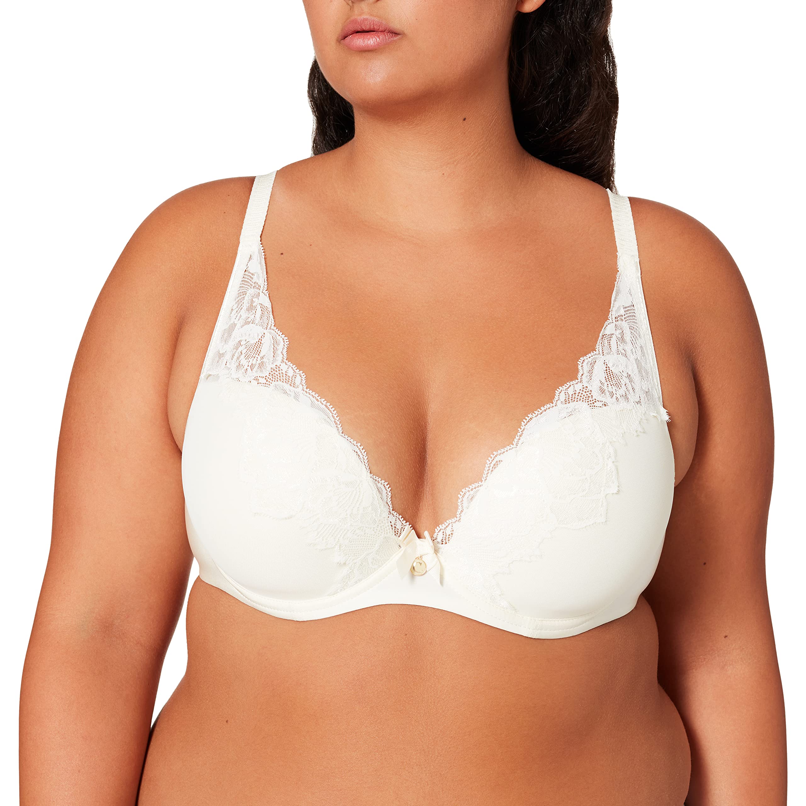 Chantelle Women's 6762 Orangerie Underwire Lace Plunge Bra - Sexy Comfort for Everyday Wear & Special Occasions
