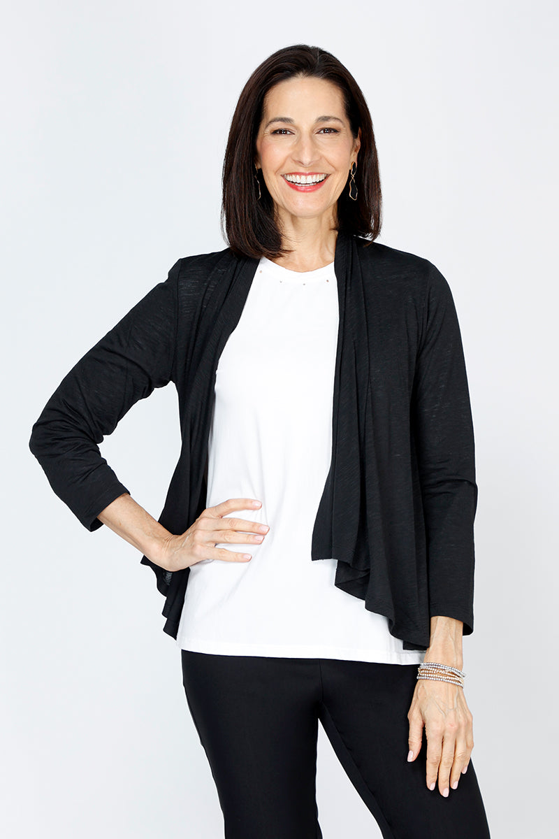 Stylish Slub Cardigan for Women - Soft Knit Open Front Sweater - Perfect for Casual Outfits & Layering in Fall & Winter
