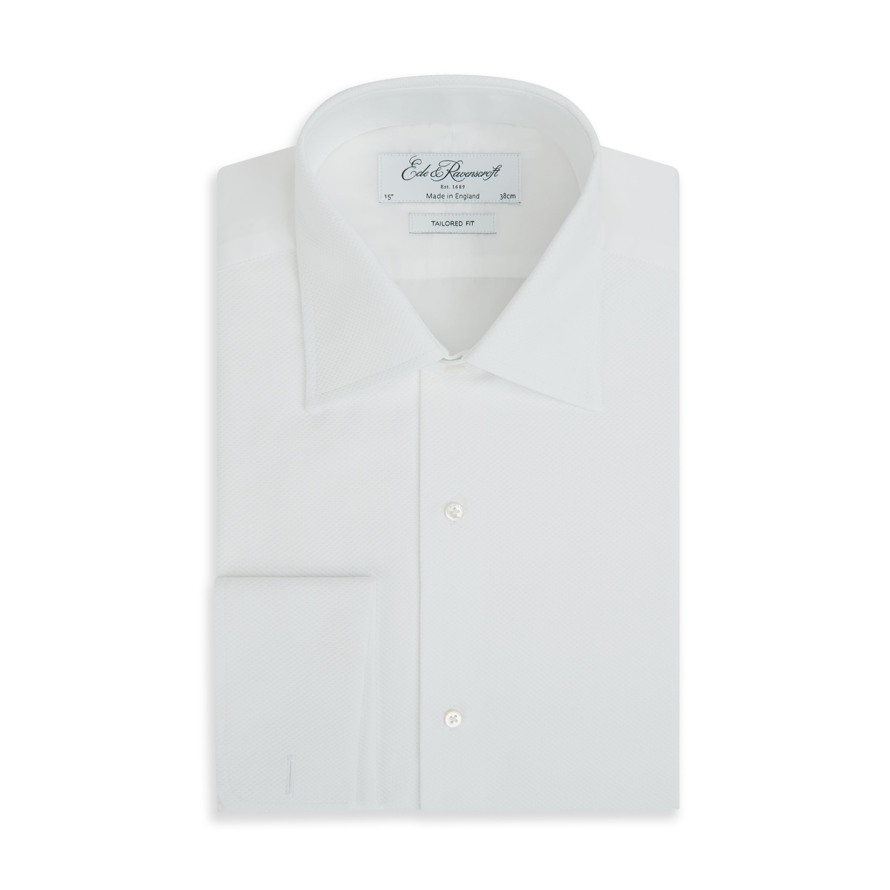 Derwin White Traditional Marcella Shirt for Men - Premium Cotton Formal Dress Shirt for Business, Wedding & Office Wear - Classic Button Down Collar Oxford Shirt