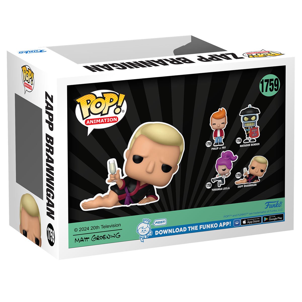 Futurama Zapp Brannigan Funko Pop! Vinyl Figure #1759 - Collectible TV Show Character for Display & Gifts - Perfect for Anime Fans & Pop Culture Enthusiasts