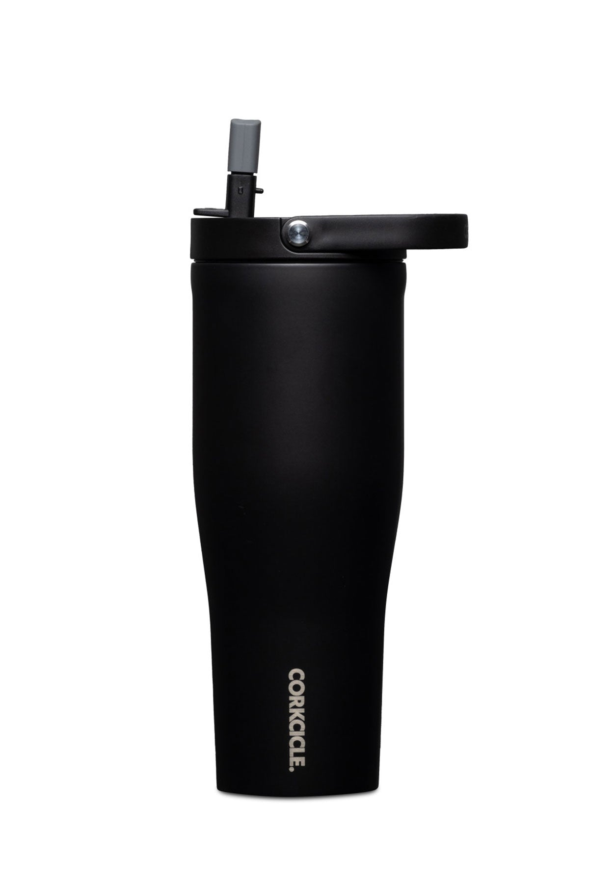 Corkcicle Go Custom Cups XL 30 Oz Insulated Tumbler with Lid - Matte Black Stainless Steel Travel Mug for Coffee, Tea & Cold Drinks - Perfect for Office, Gym & Outdoor Adventures