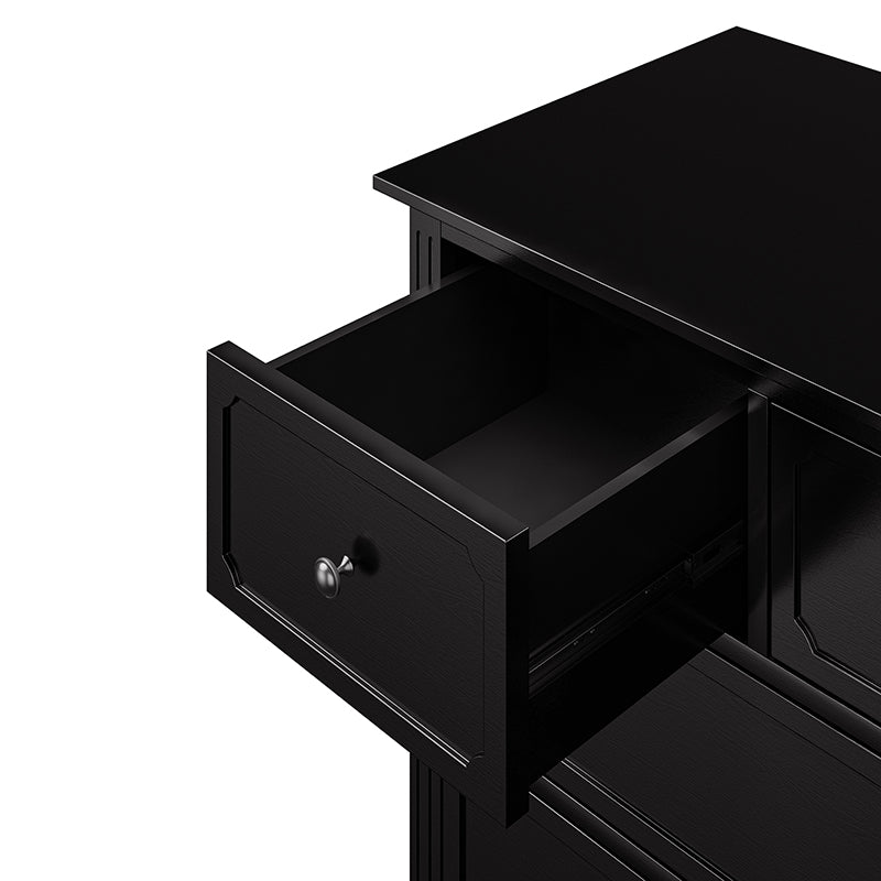 Isidro Accent Chest of Drawers with USB Charging Station - Modern Bedroom Dresser with 3 Drawers & Built-in Power Outlets - Perfect for Bedside Storage & Device Charging in Home, Office or Dorm Room