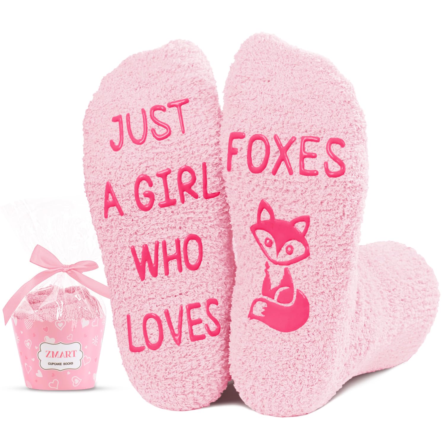 Zmart Animal Fuzzy Socks for Women & Girls - Cute Chicken, Horse, Fox, Dinosaur Print Cozy Winter Socks - Perfect Christmas Gifts, Birthday Presents for Kids & Teens - Great for Home, Office & Sleepwear