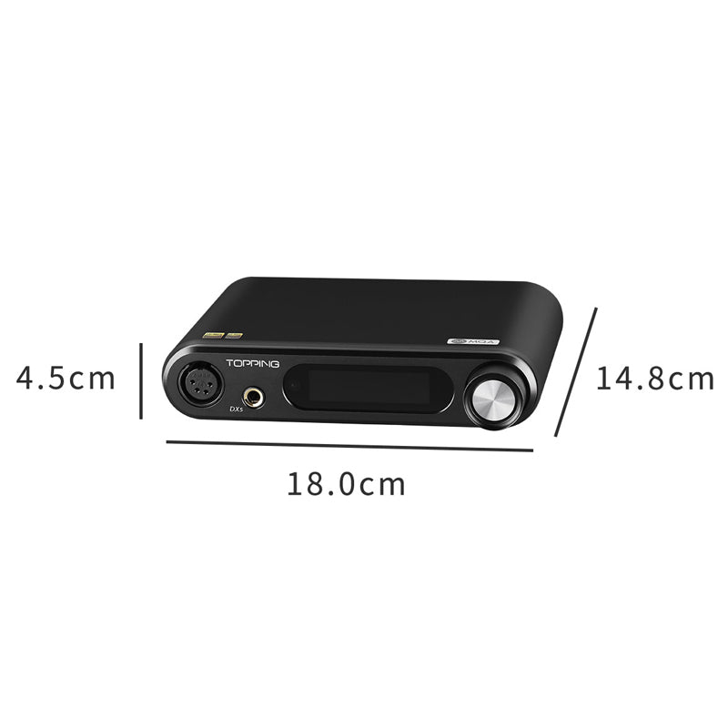 TOPPING DX5 Dual ES9068AS MQA Desktop DAC & Headphone Amplifier - High-Resolution Audio for Home Studio, Gaming, and Music Listening