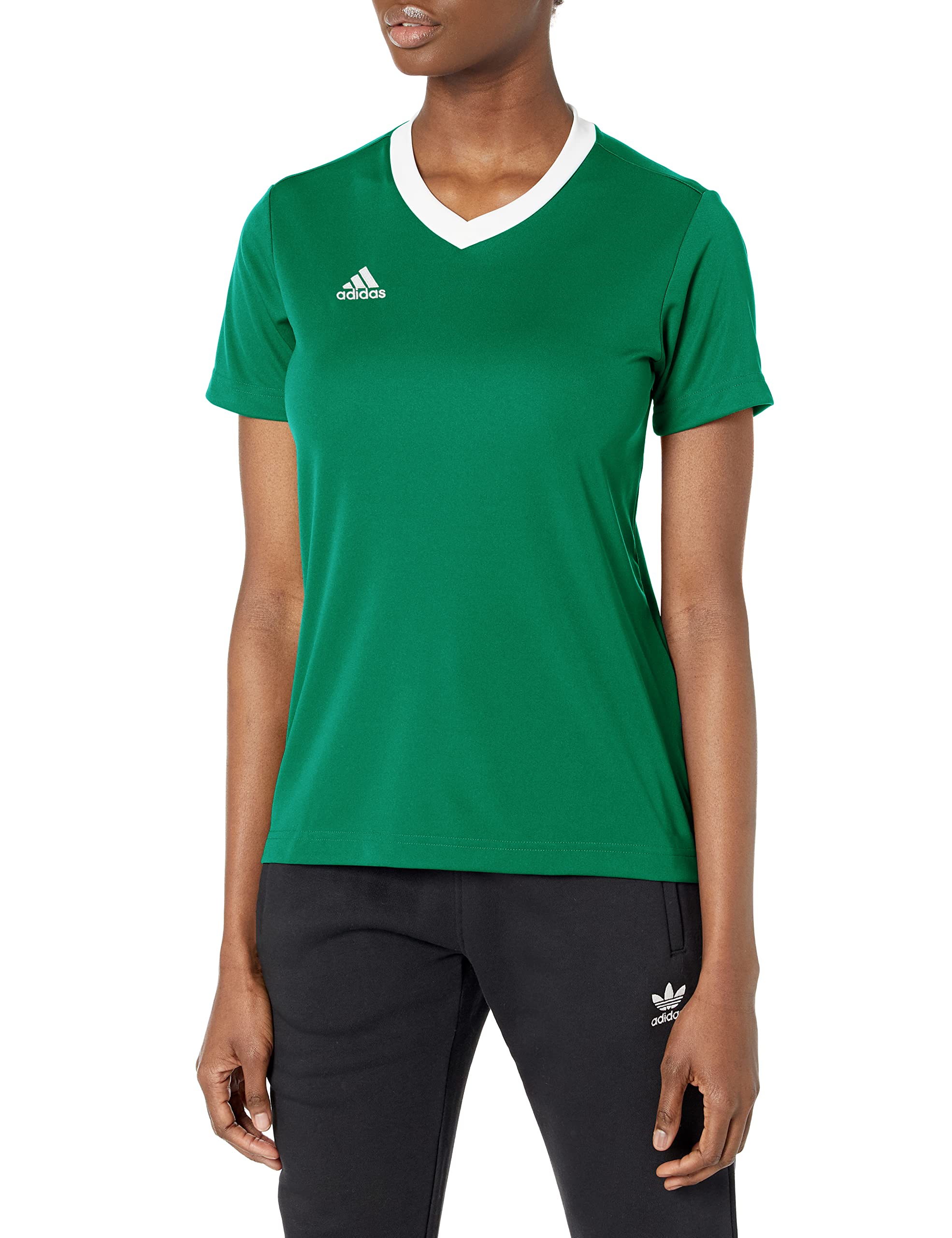 adidas Women's Entrada 22 Soccer Jersey - Lightweight Breathable Performance Shirt for Training & Matches - Perfect for Football, Sports & Active Lifestyle