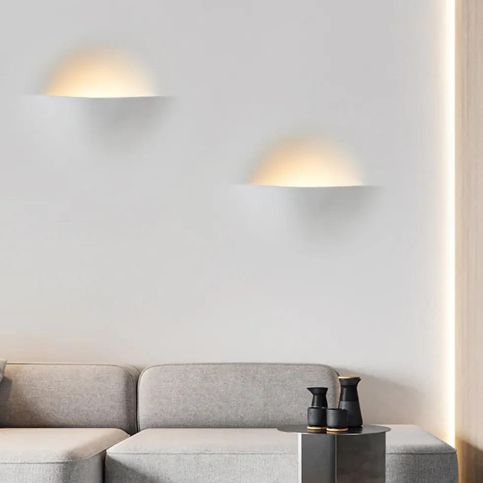 Modern V-Shaped White Recessed Wall Light - Sleek LED Fixture for Living Room, Bedroom & Hallway Lighting