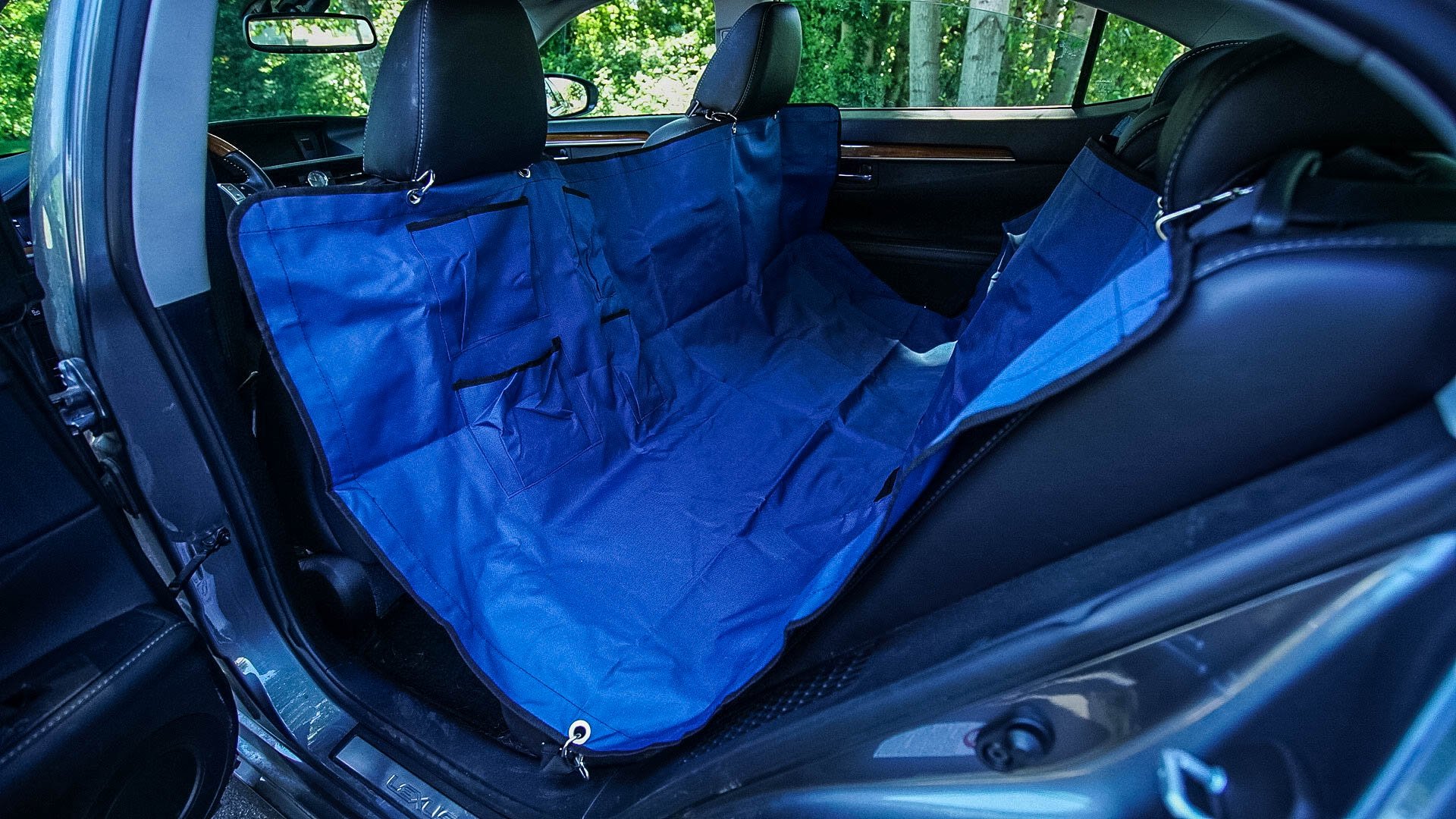 Premium Heavy Duty Waterproof Dog Car Seat Cover for Backseat - Convertible Hammock Design - Protects Your Vehicle from Scratches, Dirt & Hair - Perfect for Road Trips, Daily Commutes & Pet Adventures