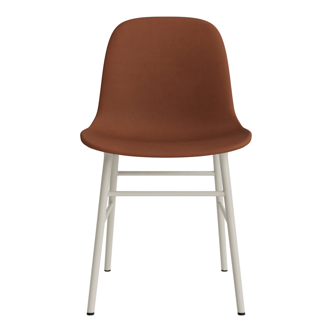 Modern Form Chair with Sturdy Metal Legs & Comfortable Upholstery - Perfect for Home Office, Living Room, or Dining Room Decor