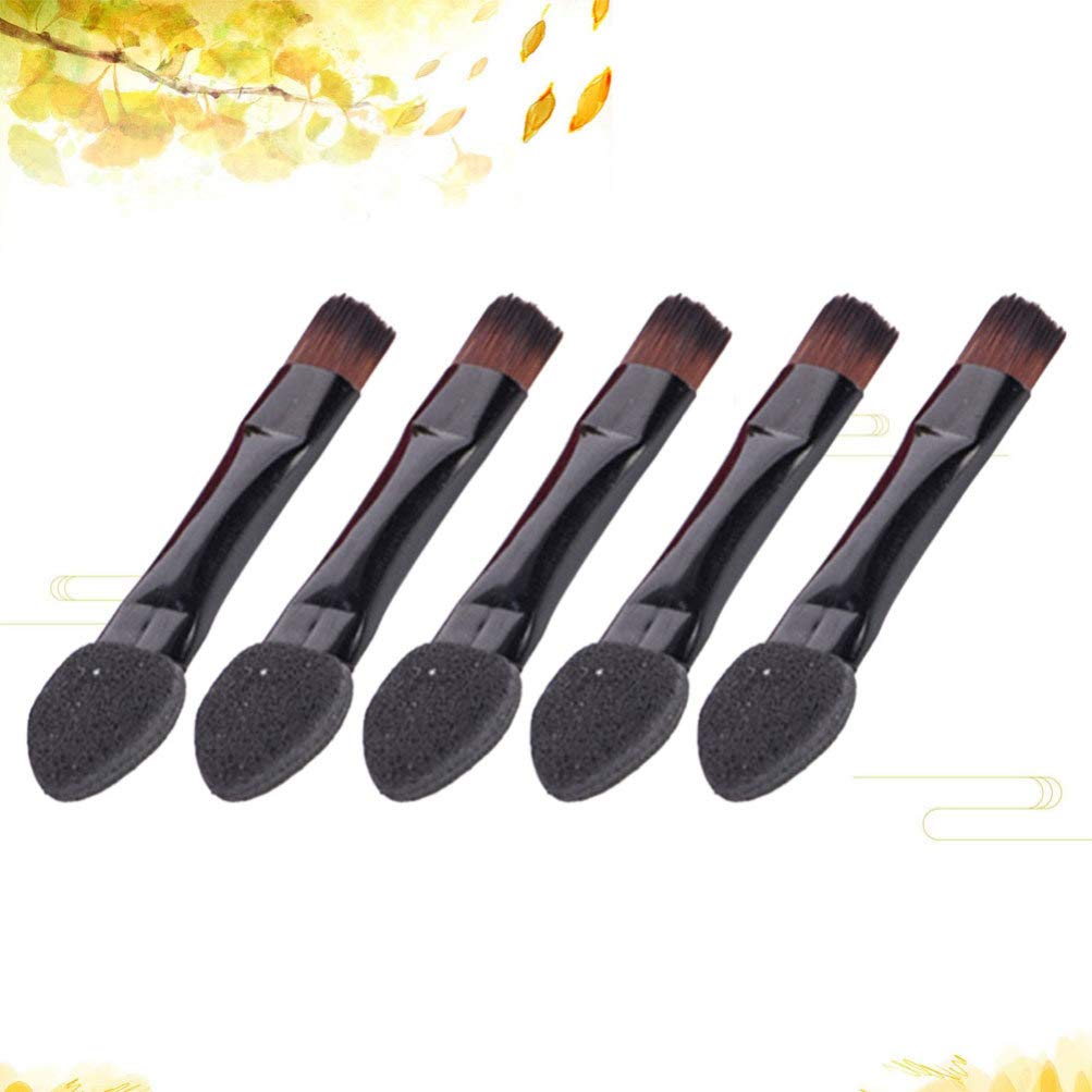 Lurrose Double Sided Eyeshadow Sponge Applicators - 50PCS for Precision Makeup Blending