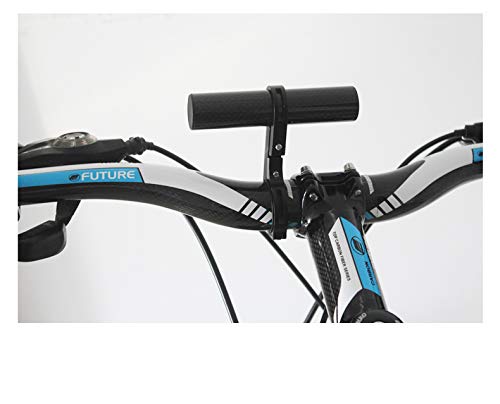 Carbon Fiber Bike Handlebar Extender - Universal Tube Extension Bracket for Road Bicycle Light, Speedometer & Headlight Mount | Perfect for Night Riding & Cycling Accessories Installation