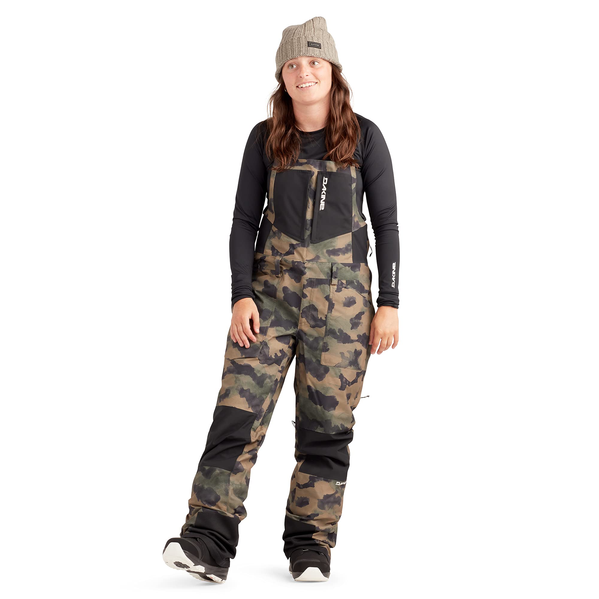 Dakine Women's Reach Waterproof Snow Bib Pants - Insulated Winter Ski & Snowboard Bibs for Cold Weather - Perfect for Skiing, Snowboarding & Outdoor Winter Sports