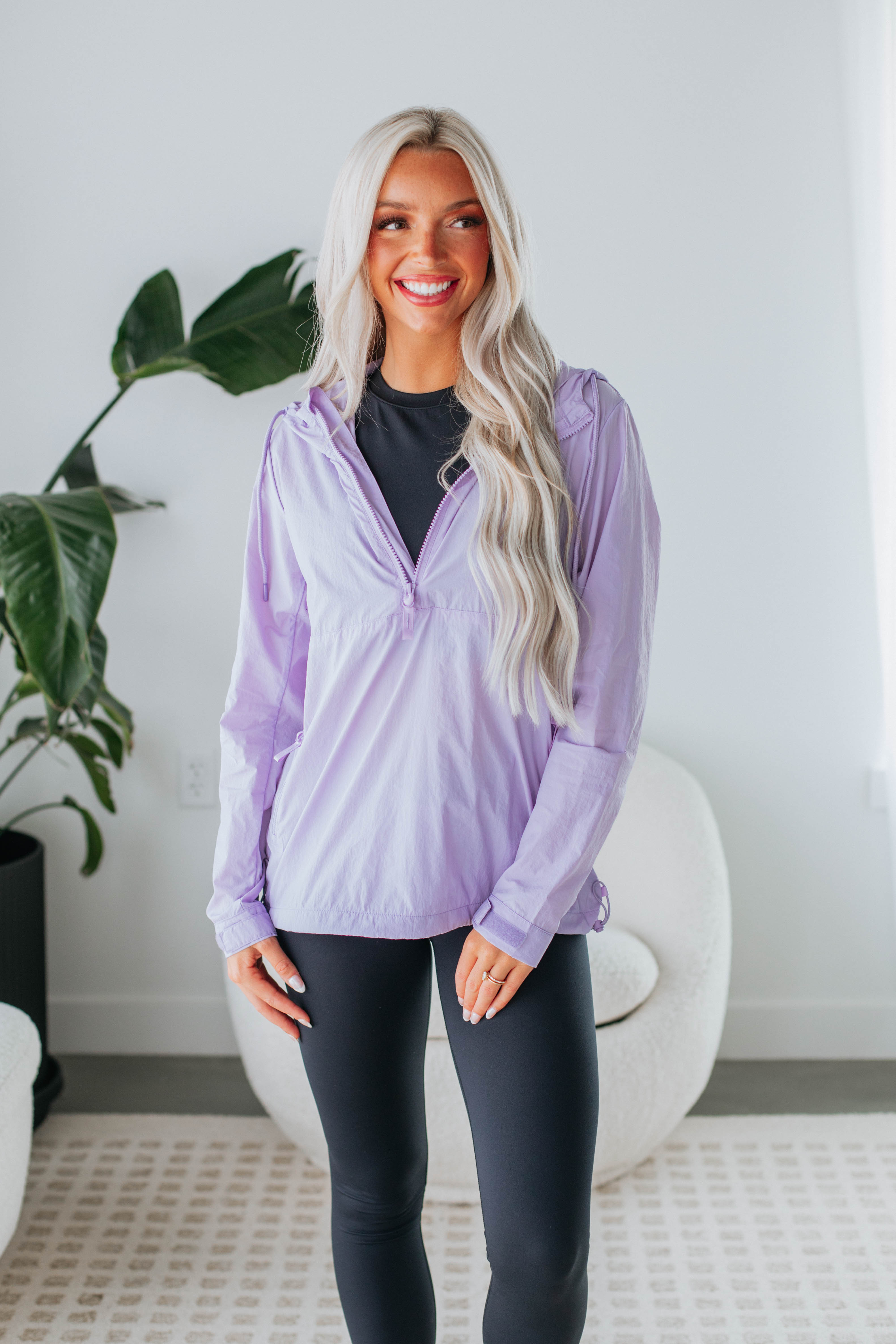 Gracelyn Women's Lightweight Jacket - Soft Lavender Outerwear for Spring & Fall | Perfect for Casual Outings, Travel & Outdoor Activities