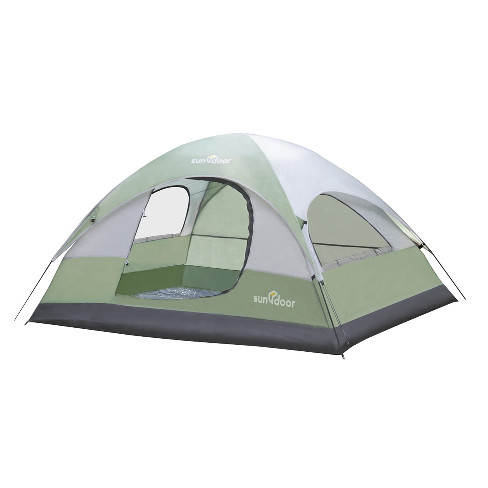 SUNDOOR Lightweight 2-Person Camping Tent - Waterproof & Windproof for Family, Solo or Couple - Easy Setup Backpacking Tent for Hiking, Mountaineering & Outdoor Adventures - Perfect for Camping Trips, Wilderness Exploration and Travel