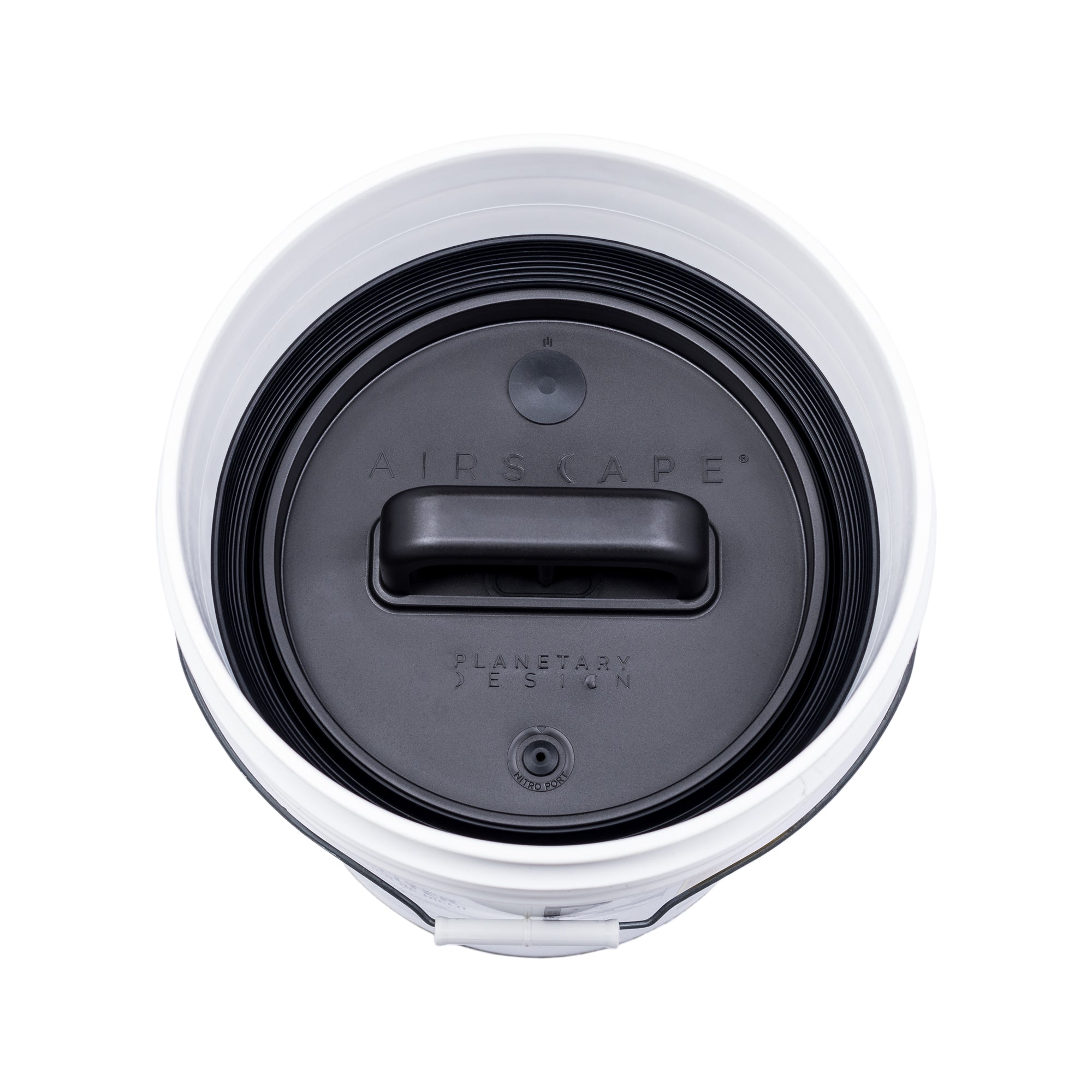 Planetary Design Airscape® Stainless Steel Coffee Storage Bucket Insert - Airtight Freshness for Whole Beans & Grounds - Perfect for Kitchen, Pantry, or Office Coffee Station