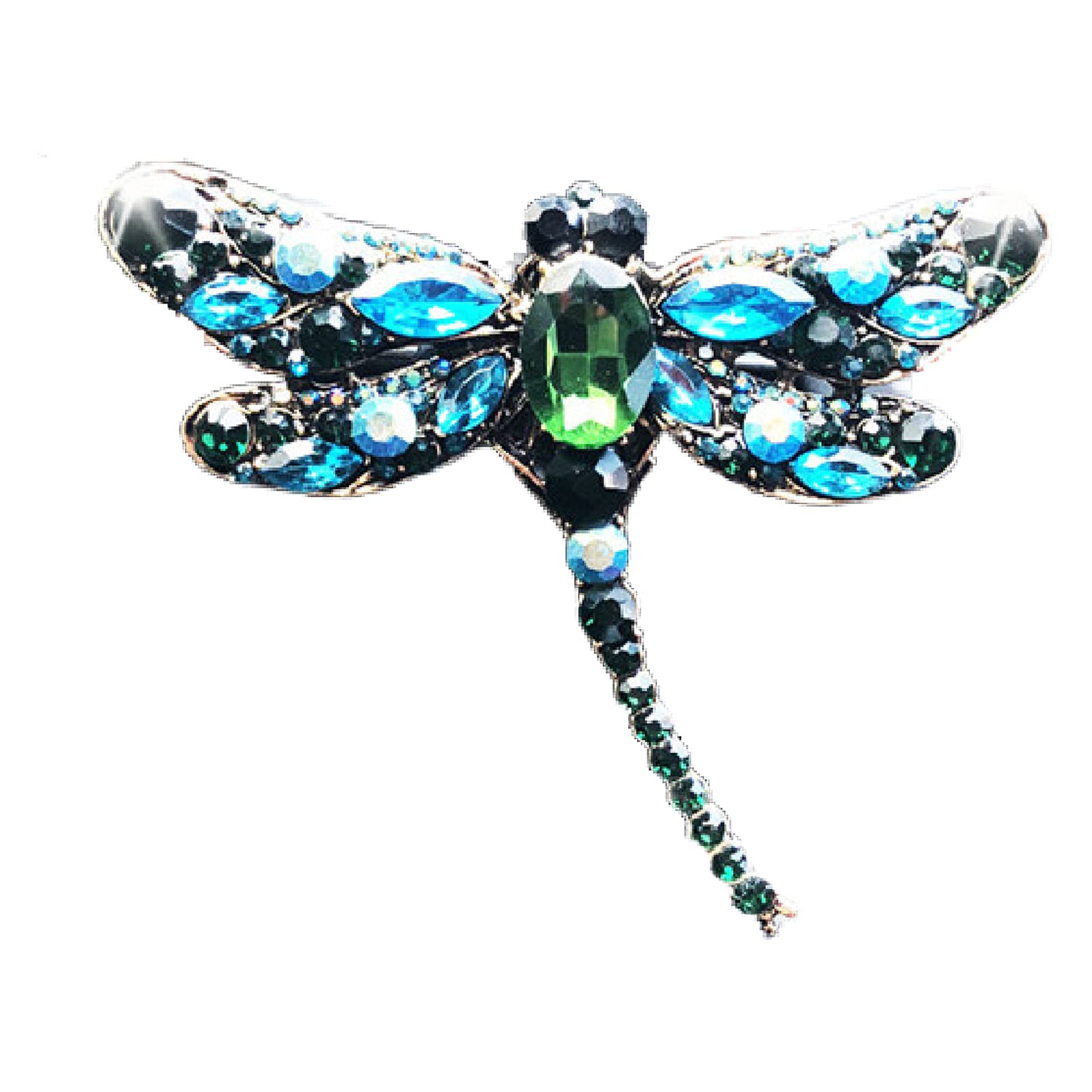 JENPECH Dragonfly Car Air Freshener Clip - Shiny Rhinestone Auto Vent Perfume Holder for Car, Home, Office | Fresh Scent for Vehicles & Small Spaces