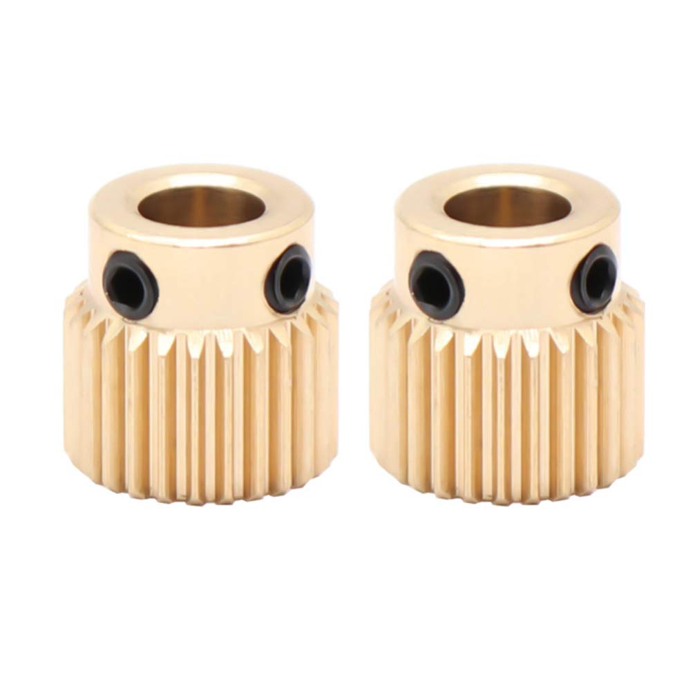 10PCS 40T Brass Extrusion Gears - 40 Tooth Drive & Feeding Wheels for 3D Printers, CNC Machines, and DIY Projects - Durable Brass Gear Set for Smooth Extrusion and Precision Motion Control