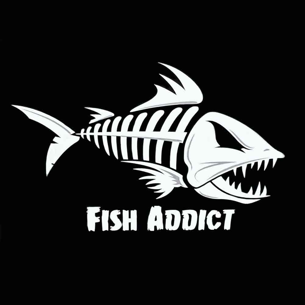 Bonefish Fish Addict Decal - Premium Vinyl Sticker for Anglers, Boats, Coolers & Outdoor Gear - Perfect for Fishing Enthusiasts & Water Sports Lovers