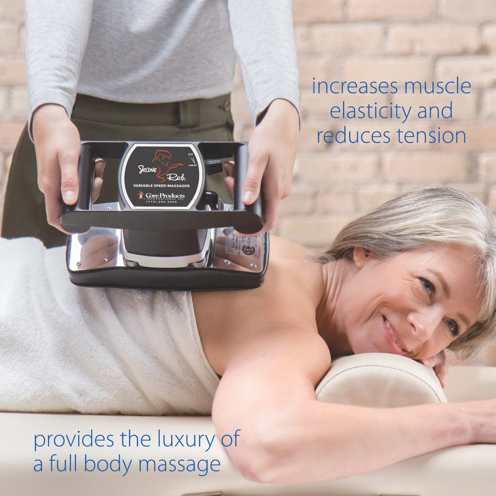 Jeanie Rub Variable Speed Massager - Portable Deep Tissue Massage Gun for Pain Relief & Muscle Recovery - Perfect for Athletes, Gym Enthusiasts & Home Use