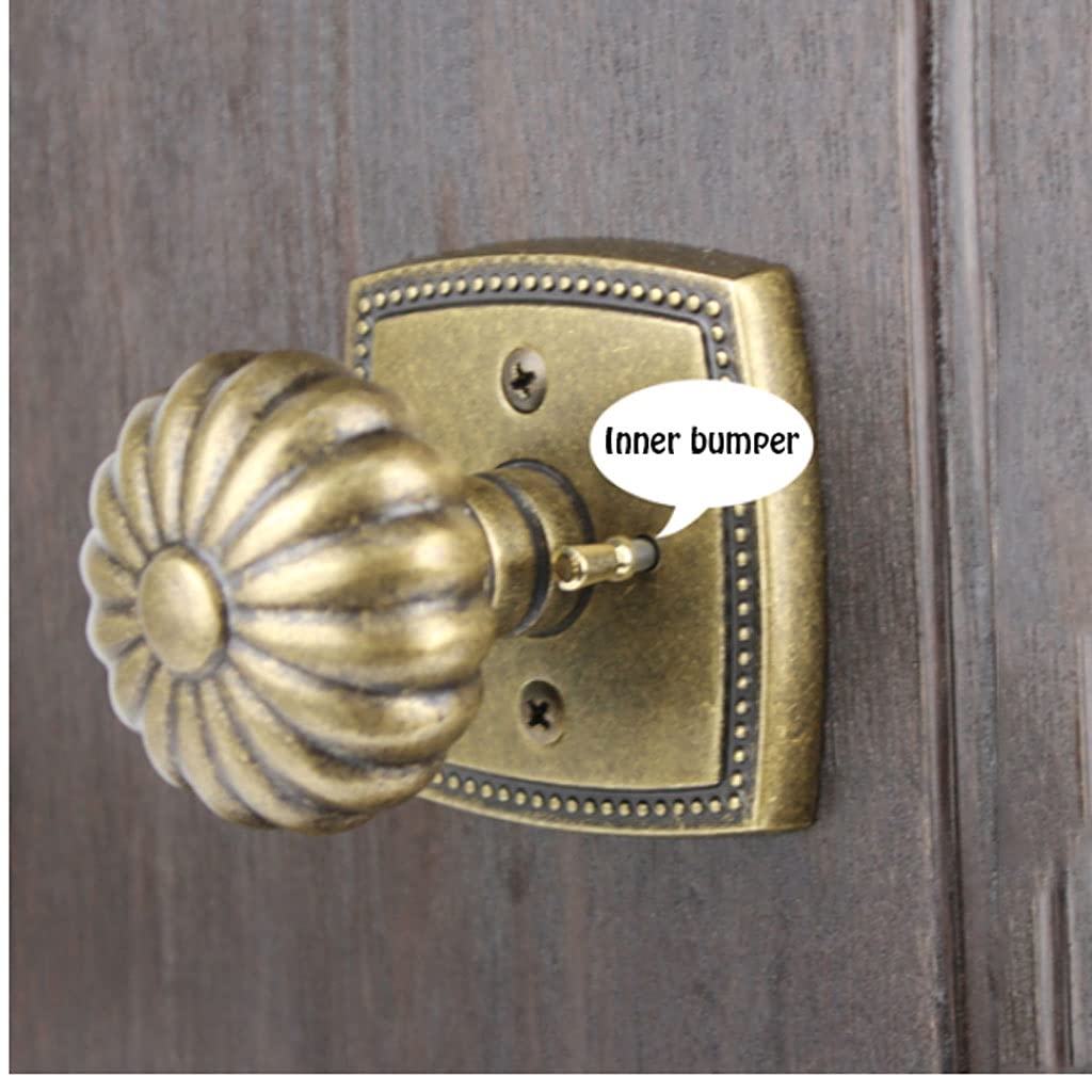 Brass Door Knob Lever Lock - Internal Safety Handle Without Key for Bathroom, Bedroom & Study - Right Inside Bronze Interior Door Lock | Secure Privacy for Homes & Offices