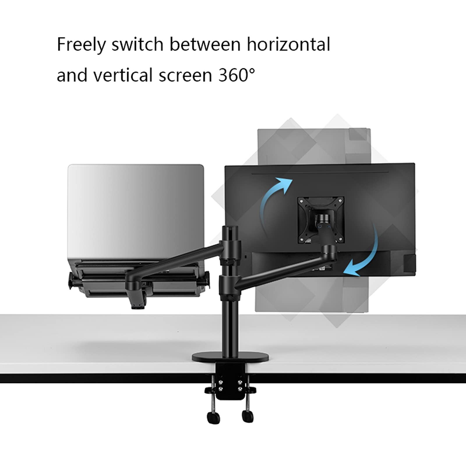 Adjustable Dual Monitor Arm Stand for 17