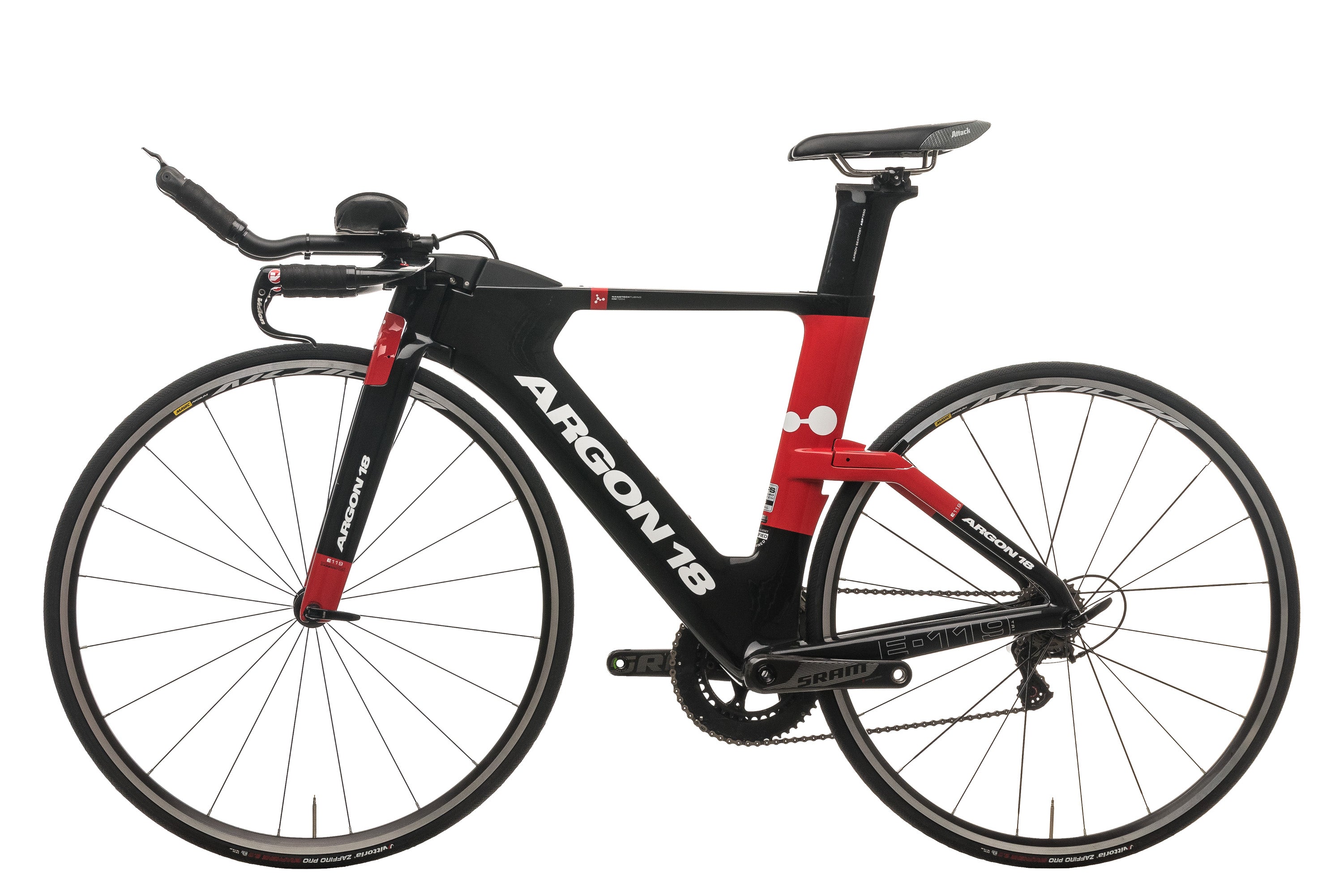 Argon 18 E-119 Triathlon Bike 2018 - Small Size | Lightweight Carbon Frame, Aero Design for Competitive Racing | Perfect for Triathlons, Time Trials & Endurance Cycling
