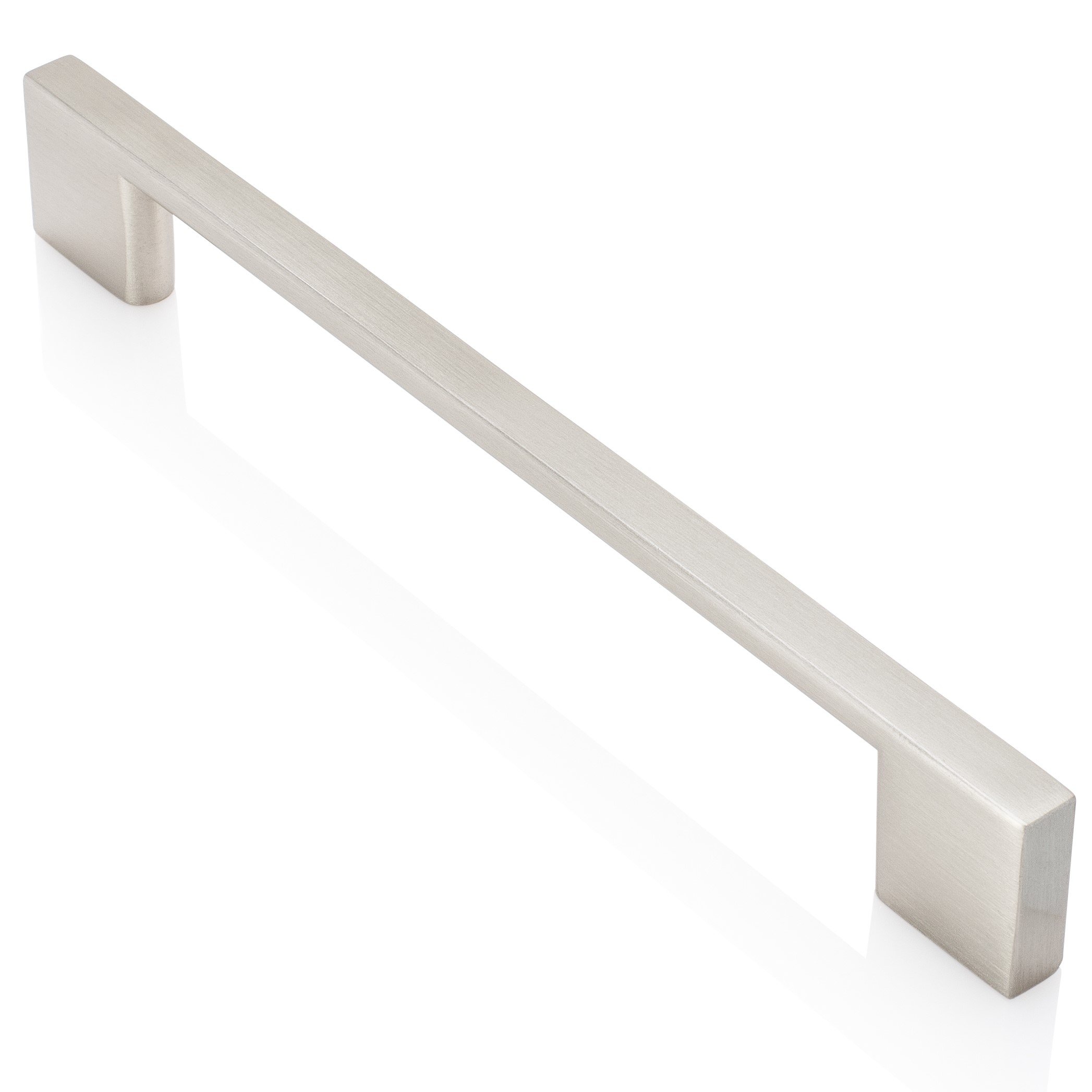 Southern Hills Brushed Nickel Cabinet Pulls - 160mm Satin Nickel Drawer Handles, Modern Kitchen Cabinet Handles for Cabinets & Drawers, Silver Cupboard Door Hardware - Perfect for Kitchen Renovation & Home Upgrade