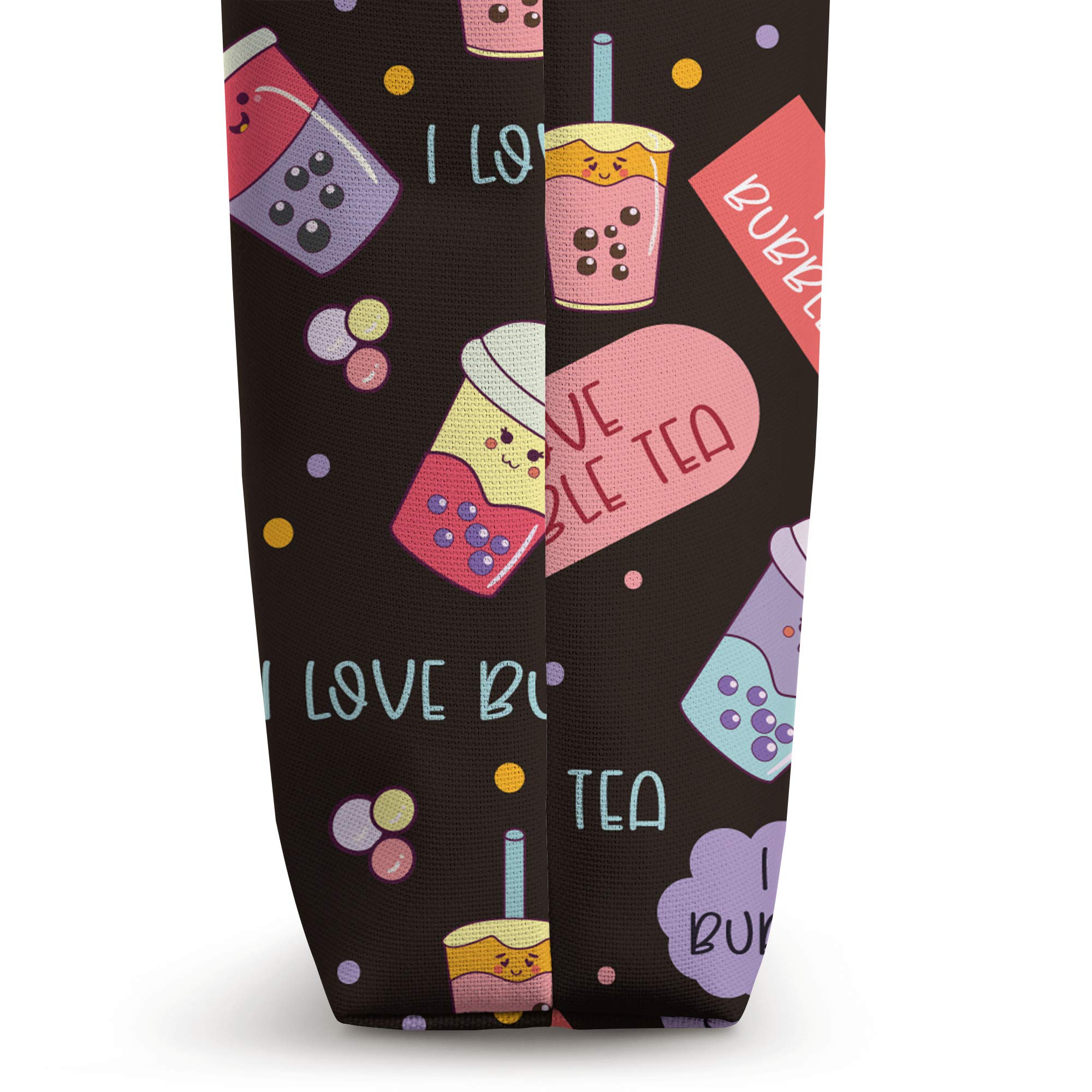 Bubble Tea Lover Tote Bag - Cute Boba Milk Tea Themed Gift for Women & Girls - Perfect for Shopping, Beach, Work & School
