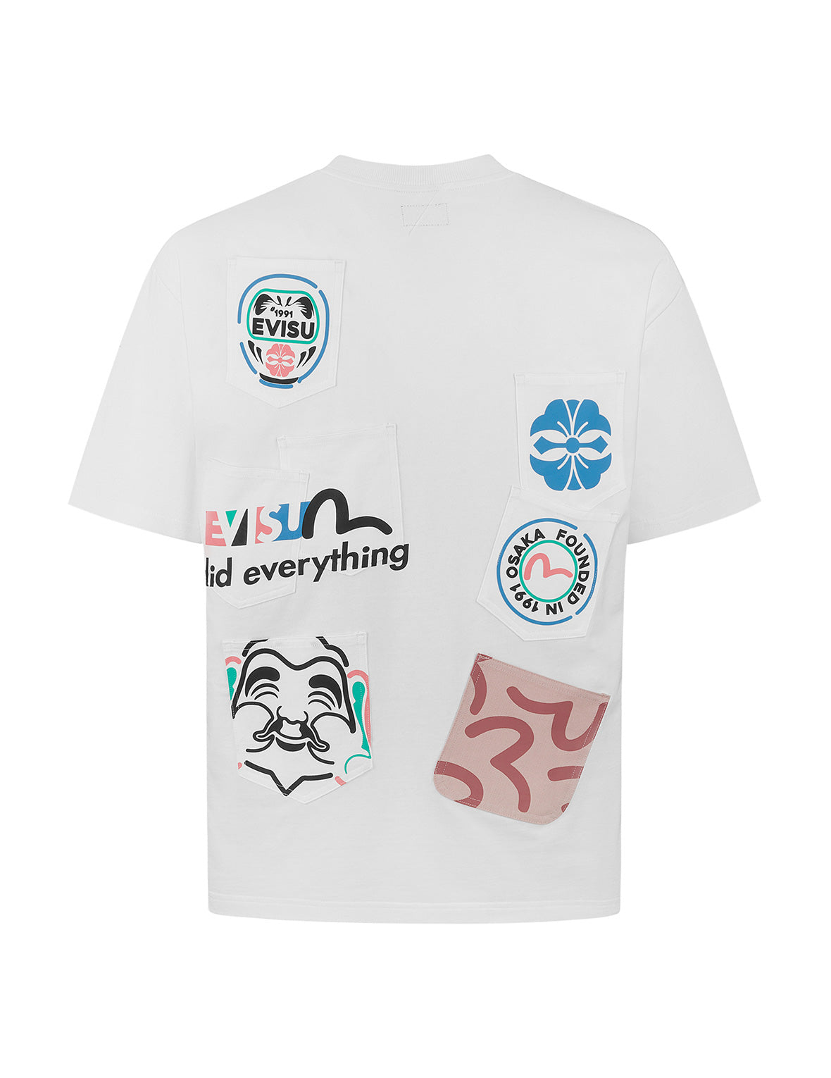 Multi Pocket & Print Detail Relax Fit T-Shirt for Men - Comfortable Casual Wear for Everyday, Travel & Outdoor Activities