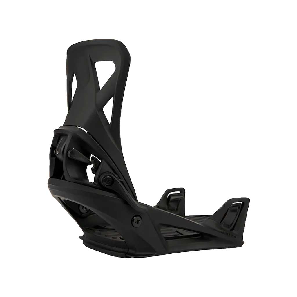 Burton 24/25 Step On Re:Flex Snowboard Bindings - Black | Instant Click-In System for All-Mountain Riding & Freestyle Snowboarding