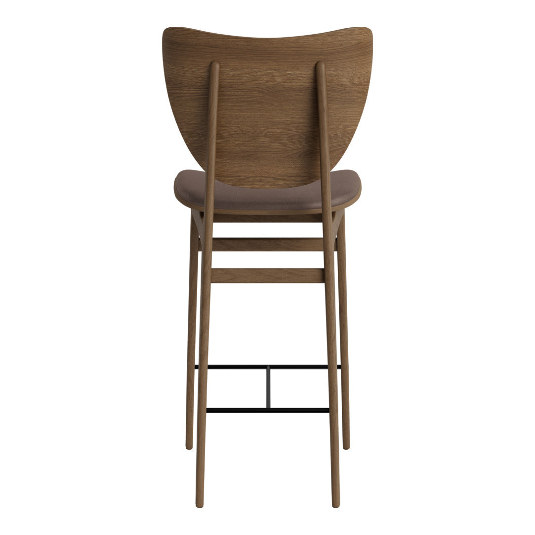 Elephant Counter Chair - Upholstered Bar Stool with Back Support for Kitchen Island, Breakfast Nook & Home Decor