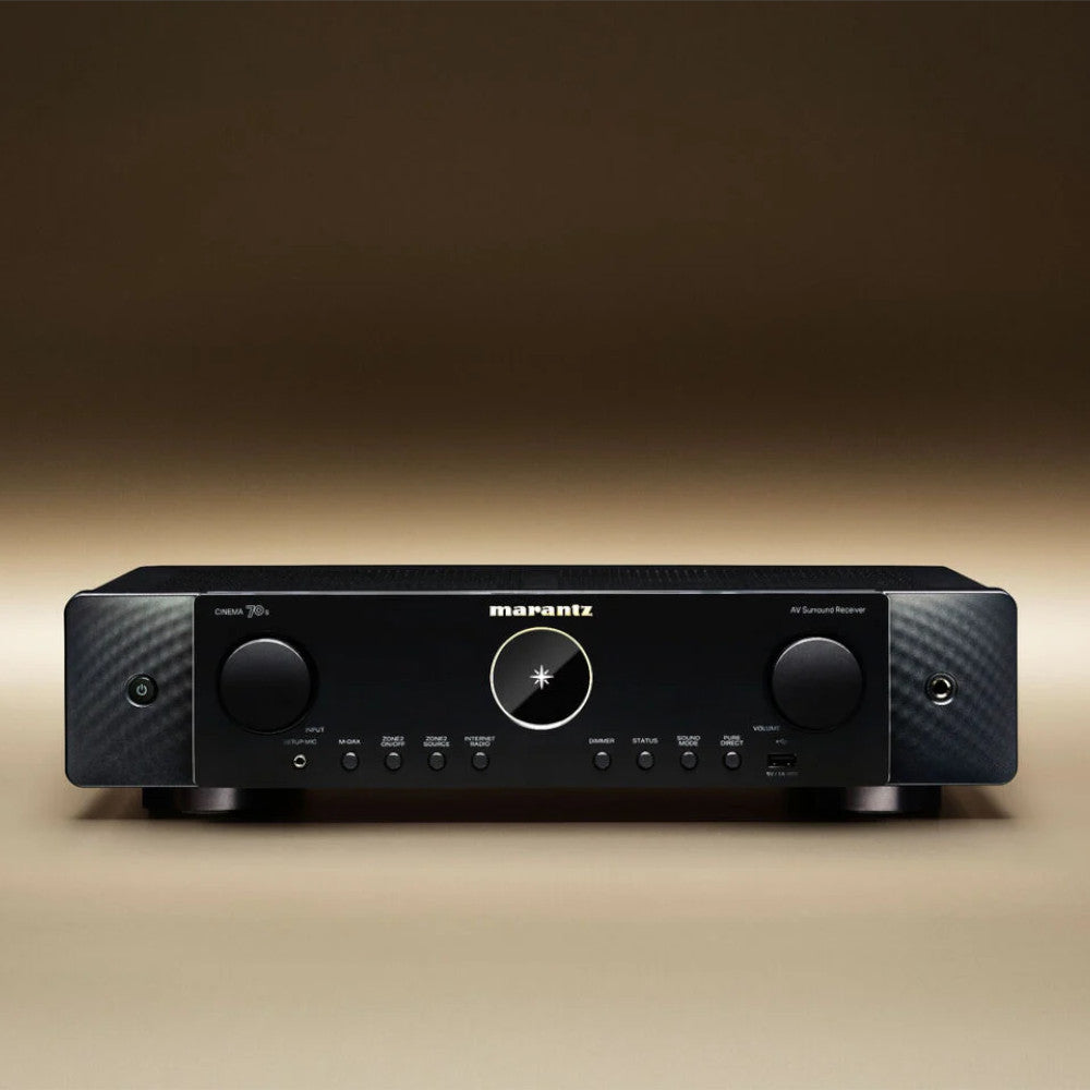 Marantz Cinema 70s Slimline 7.2 Channel AV Receiver - Premium Home Theater Sound System with Dolby Atmos & DTS:X - Perfect for Movies, Music & Gaming