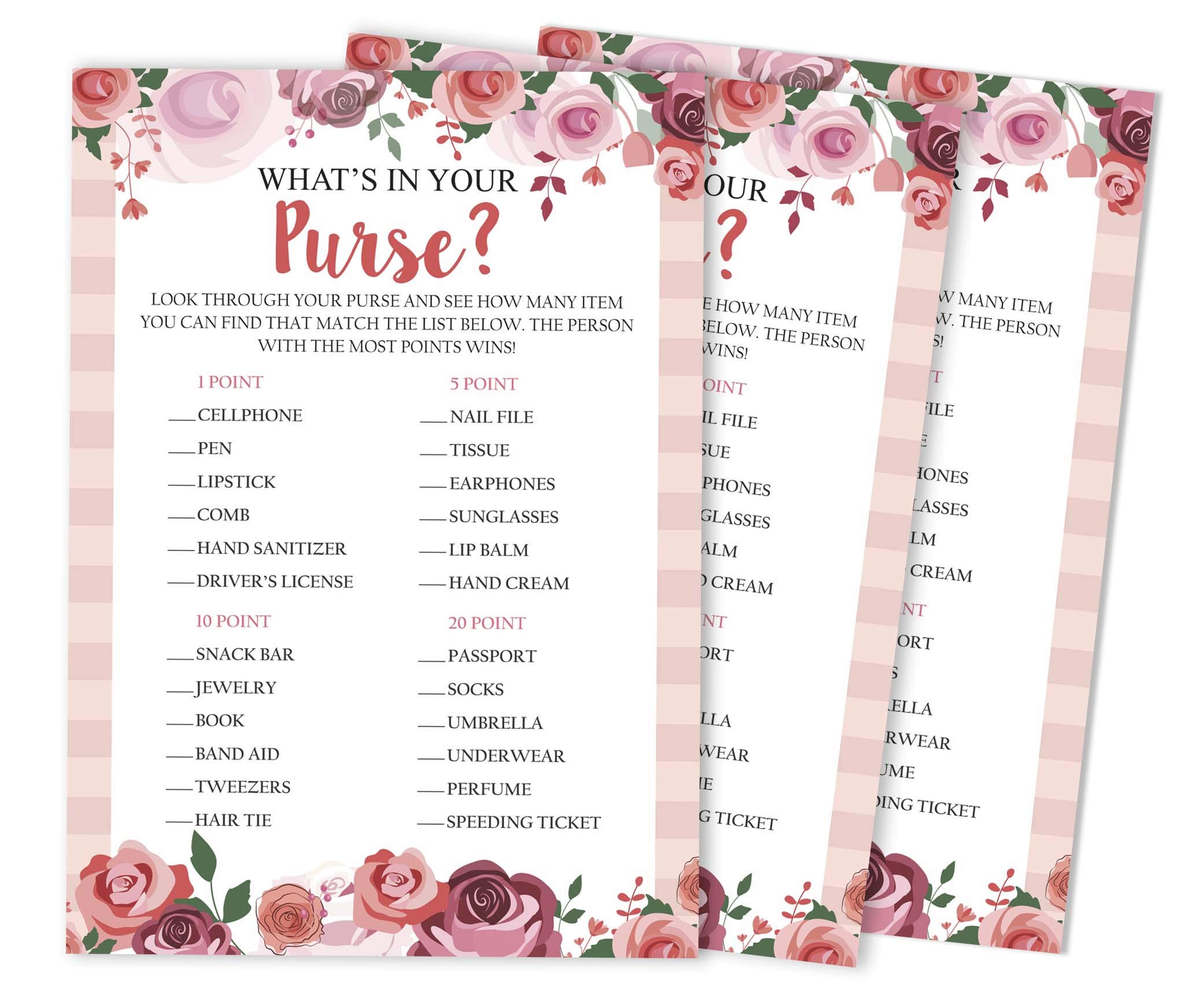 50-Pack Floral 