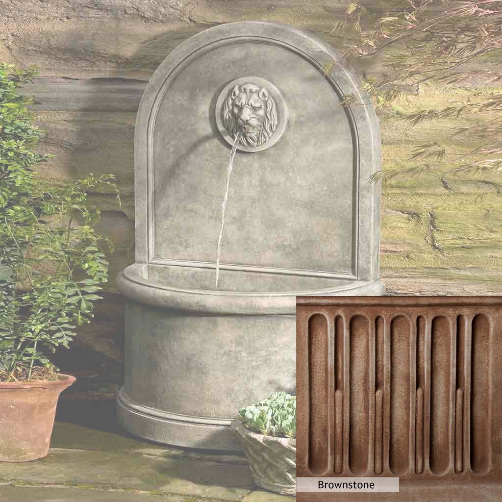 Campania International Lion Wall Fountain - Outdoor Garden Decor, Classic Roman Statue Water Feature for Patio, Yard, and Landscape Design | Perfect for Mediterranean, Tuscan, and Villa Style Gardens