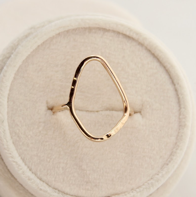 Elegant Diamond Shaped Geo II Ring - Sterling Silver Geometric Statement Jewelry for Women | Perfect for Parties, Weddings & Everyday Wear