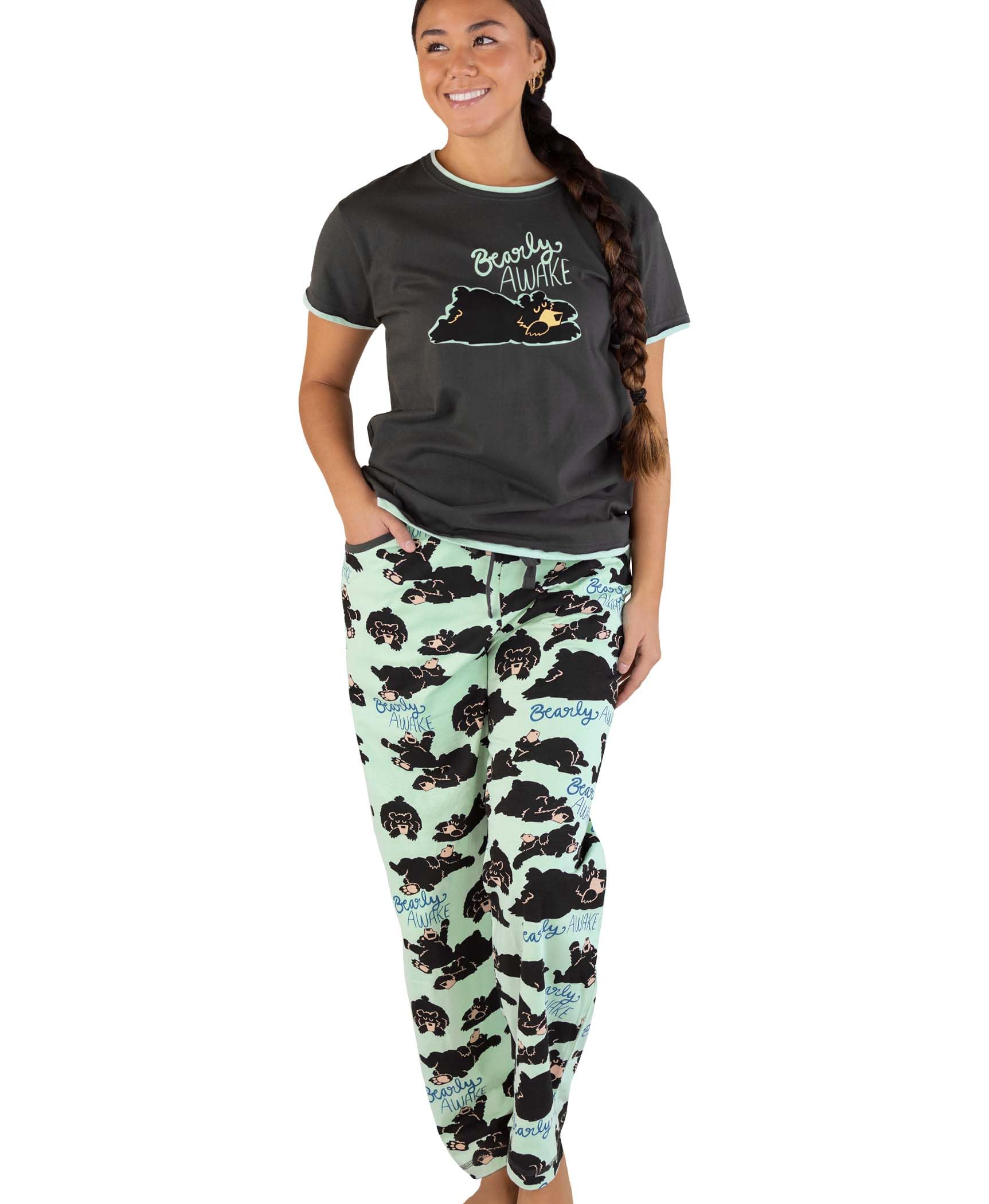 Lazy One Women's Pajama Set - Soft Short Sleeve Sleepwear with Cute Prints | Relaxed Fit for Comfortable Sleep & Lounge Wear