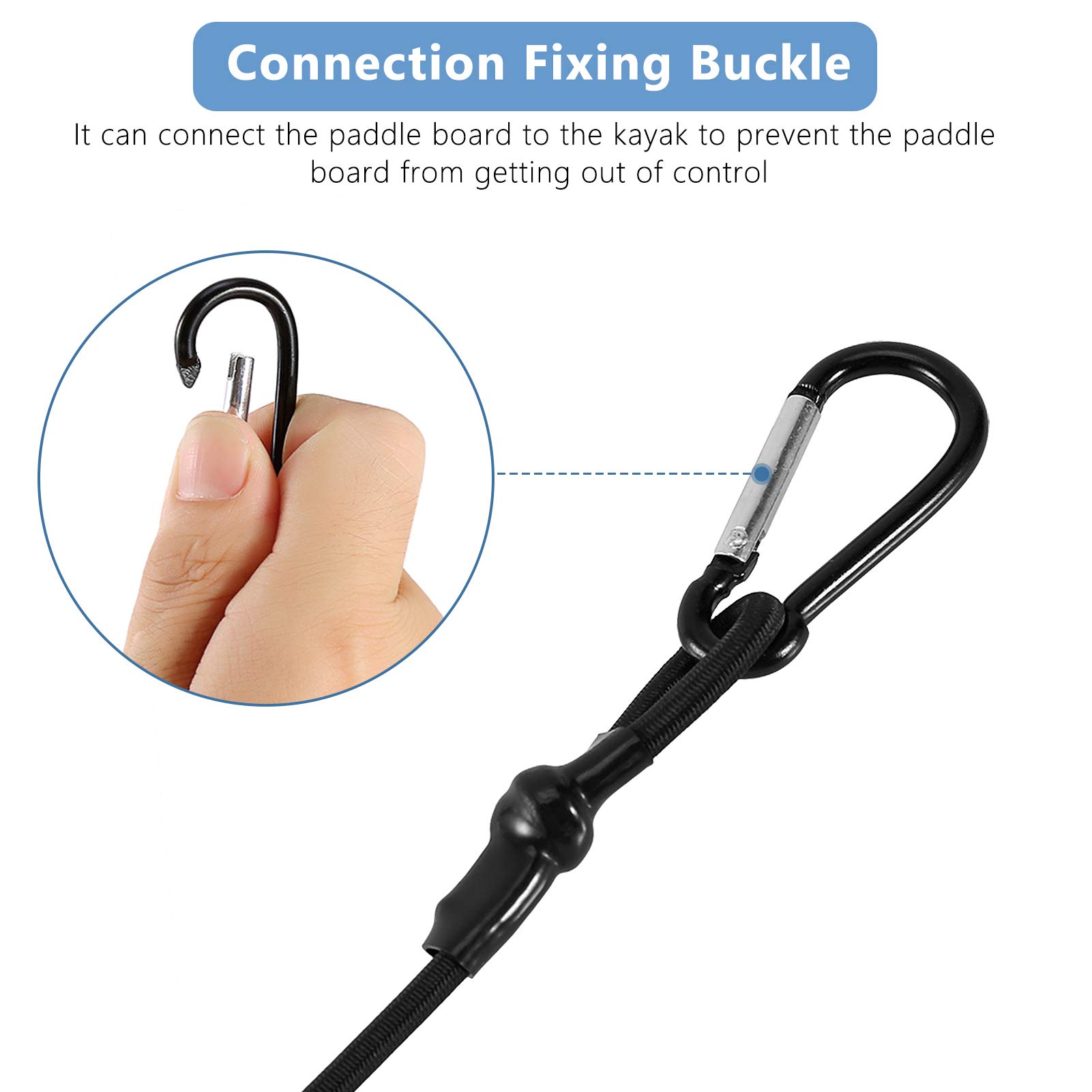 Premium Kayak Fishing Accessories Set - Adjustable Paddle Leash & Safety Strap with Snap Hook, Kayak Rod Holder & Nylon Rubber Paddle Strap for Kayaking & Paddle Boarding - Perfect for Water Sports & Outdoor Adventures