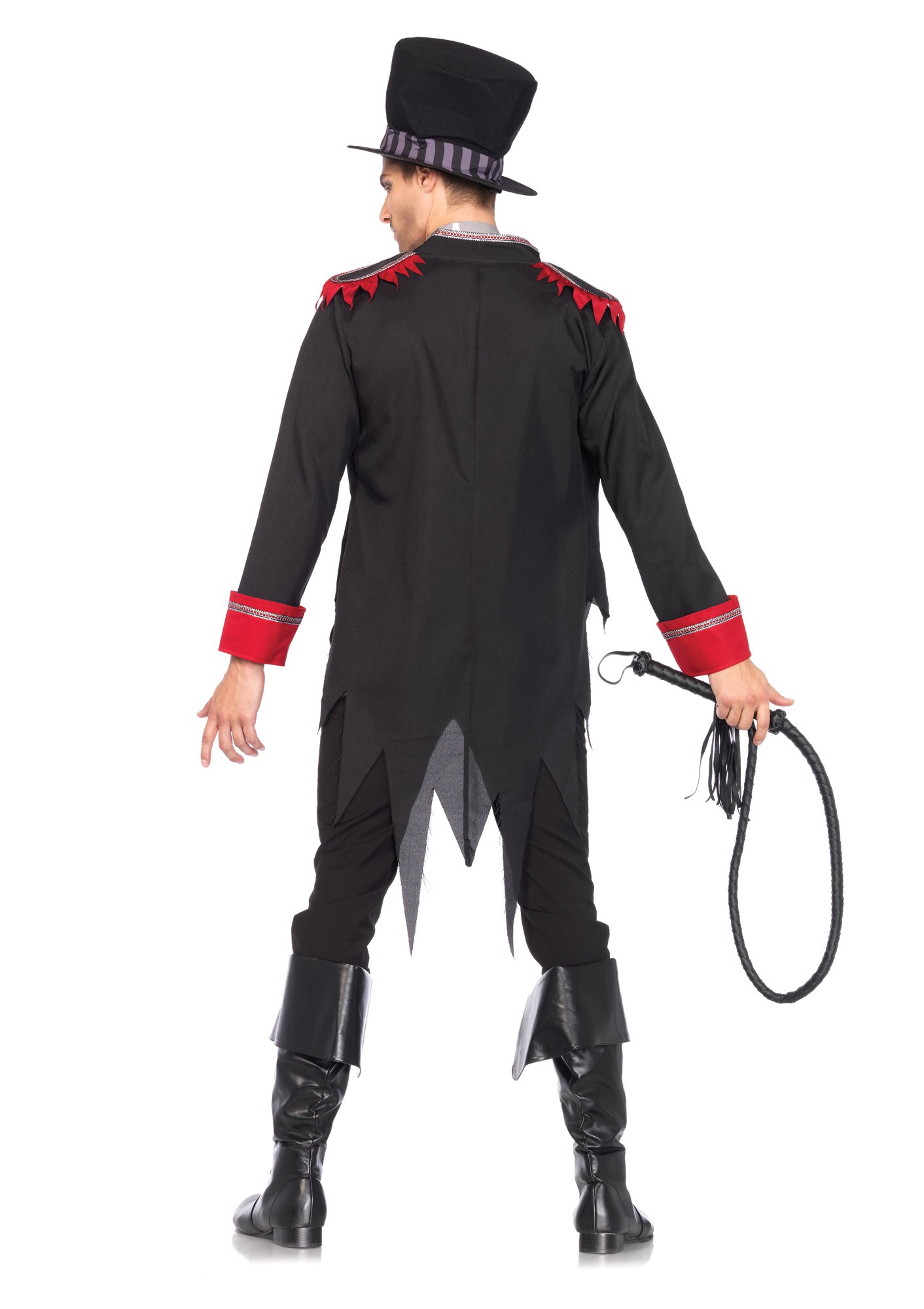 Leg Avenue Men's Sinister Ring Master Costume - Gothic Circus Ringleader Outfit for Halloween, Cosplay & Themed Parties