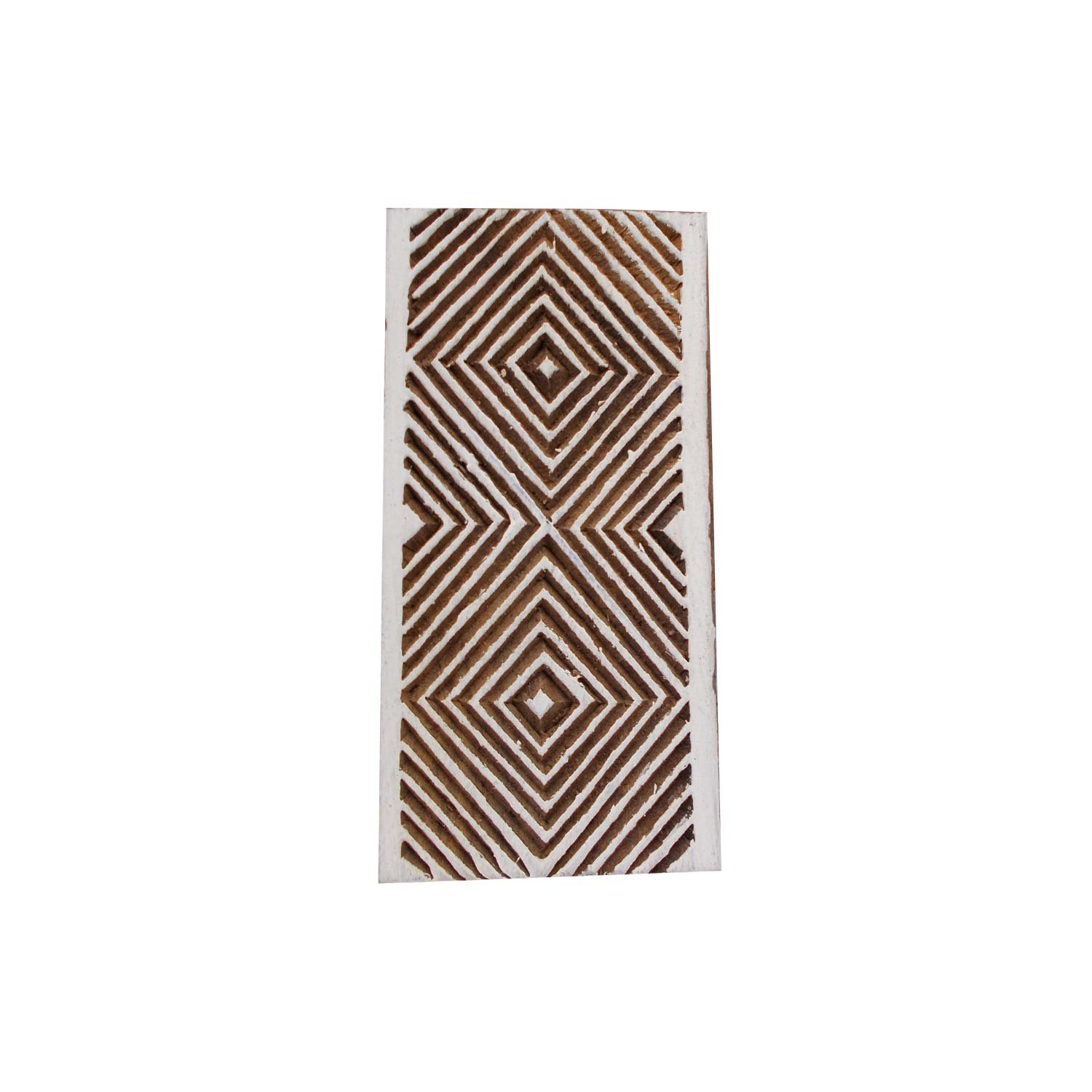 Floral Border Wooden Printing Stamps for Fabric & Scrapbooking - Handmade Clay Craft Blocks for DIY Projects, Card Making, and Home Decor