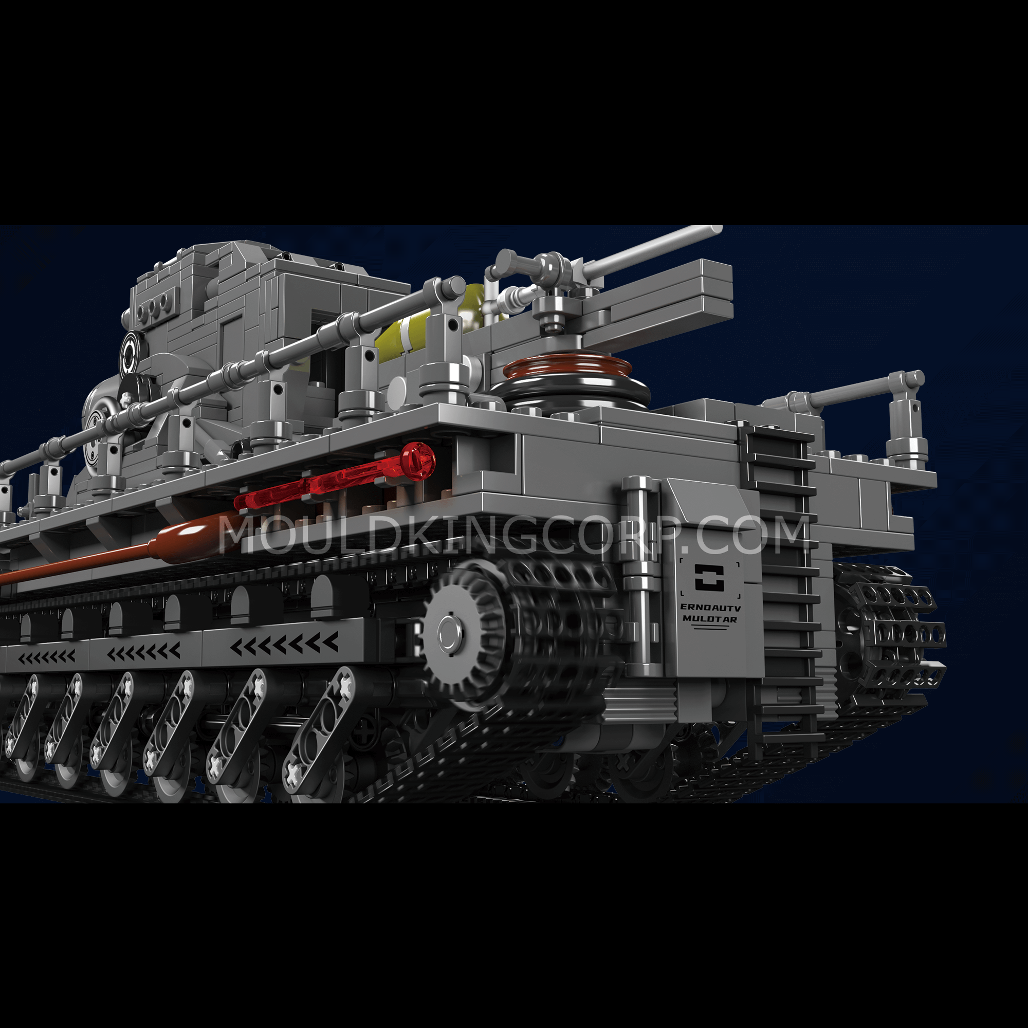 Mould King 20028 Remote Control Karl Mortar Tank Building Kit - 1,648 Pieces STEM Toy for Adults & Kids | Military Model Collection, DIY Engineering Project, Gift for Tank Enthusiasts