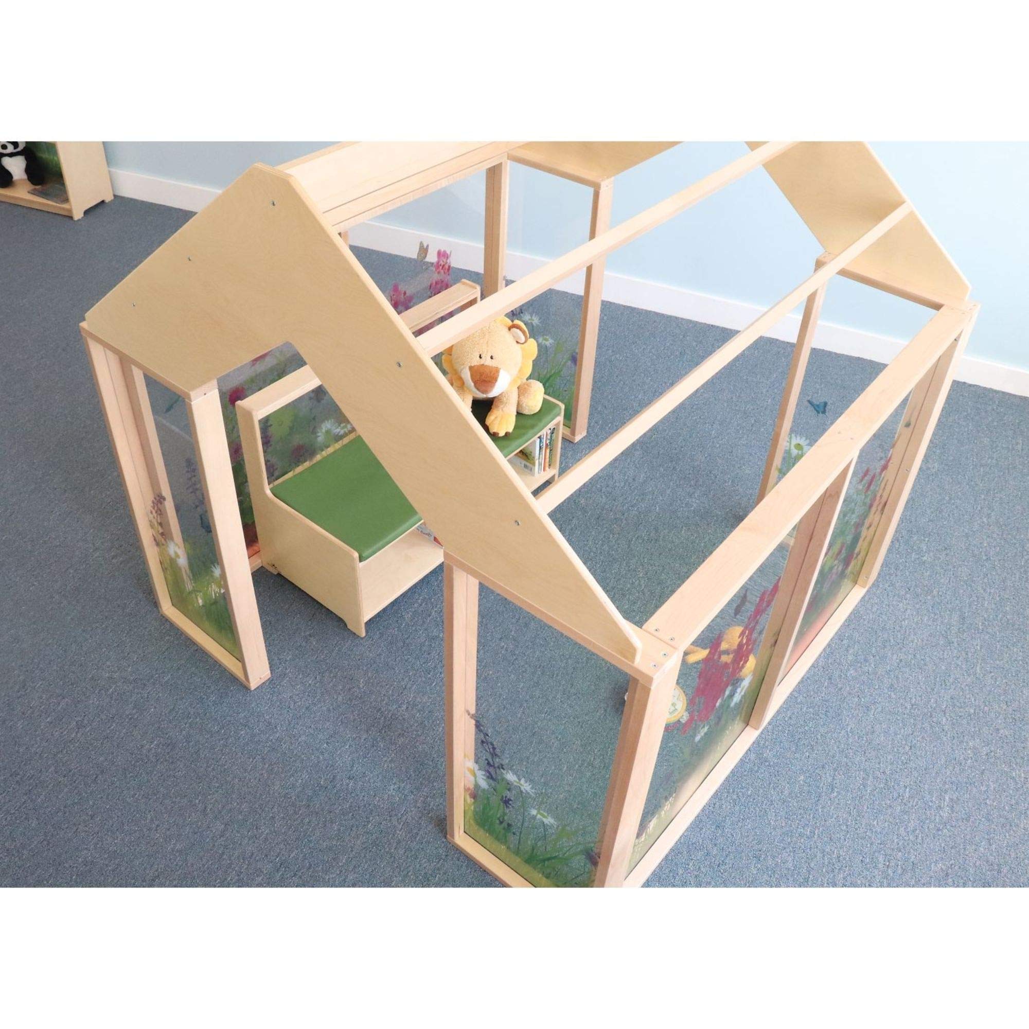 Nature View Play Greenhouse for Kids - Indoor/Outdoor Educational Toy with Transparent Panels - Perfect for Home, Classroom & Garden Learning Activities