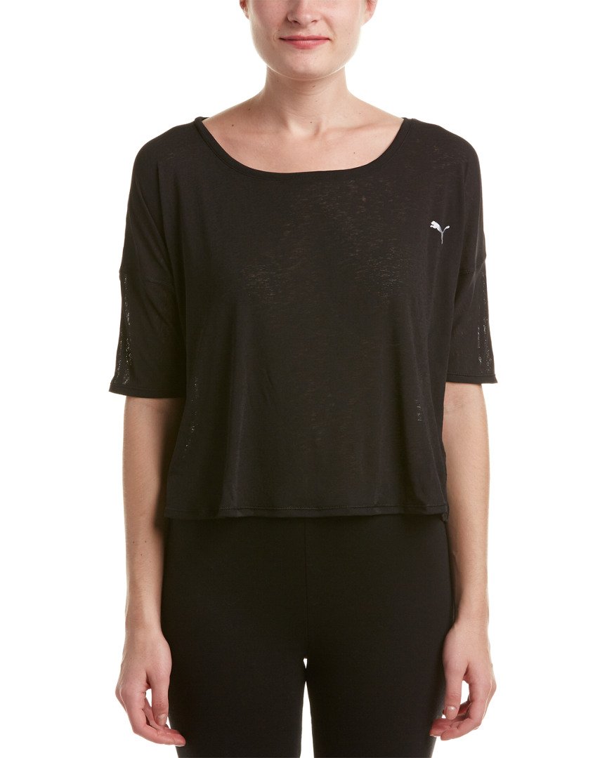 PUMA Women's Drapey T-Shirt - Soft Casual V-Neck Tee for Everyday Wear | Gym, Lounge & Street Style Outfits