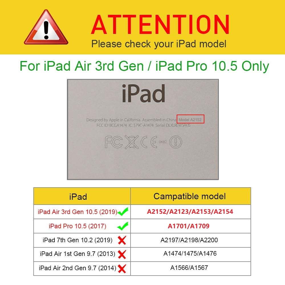 360° Rotating Stand Case for iPad Air 3rd Gen 10.5