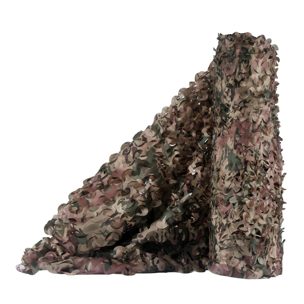 Premium Camo Netting Roll - Military Grade Hunting & Outdoor Concealment - Bulk Sun Shade for Hunting, Military, and Outdoor Decor - Ideal for Hunting Blinds, Tactical Gear, and Backyard Privacy
