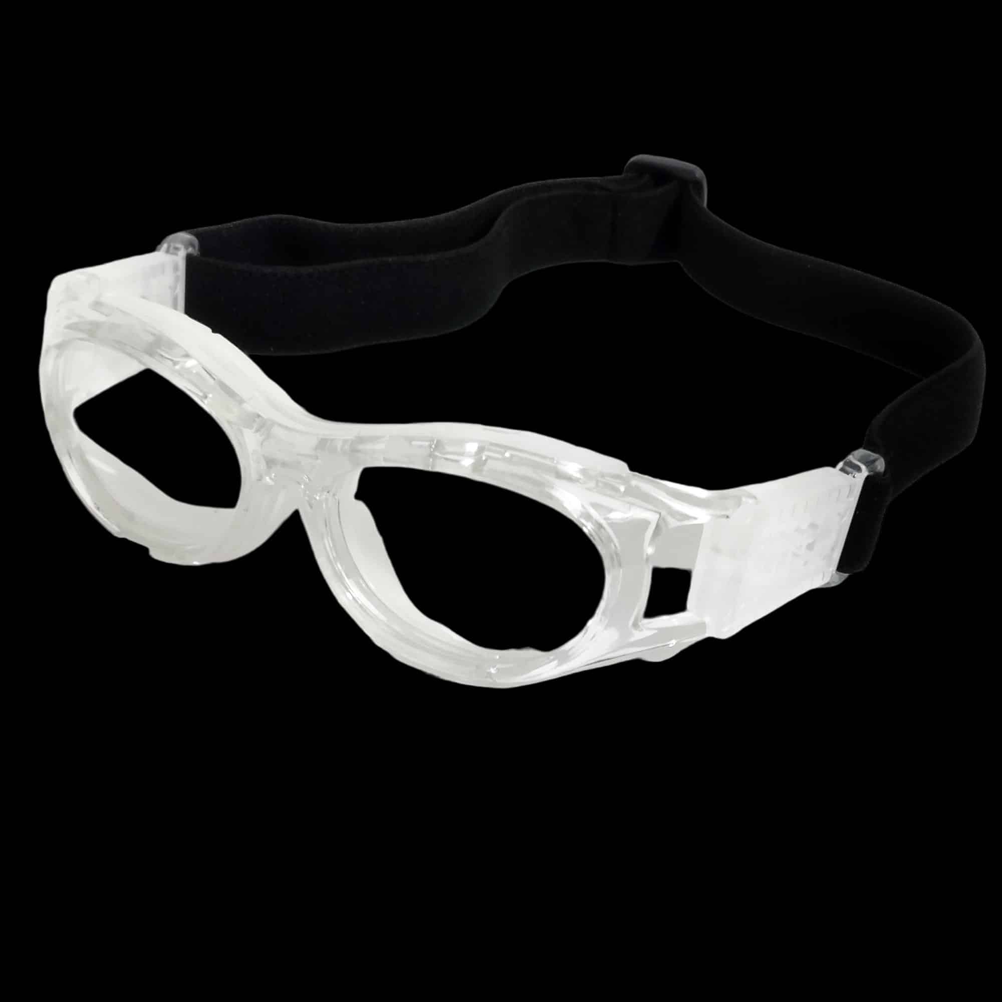 Clear White Transparent Sports Soccer Football Squash Glasses for Teens 11-14 Years - Perfect for Youth Sports, Outdoor Activities & Eye Protection