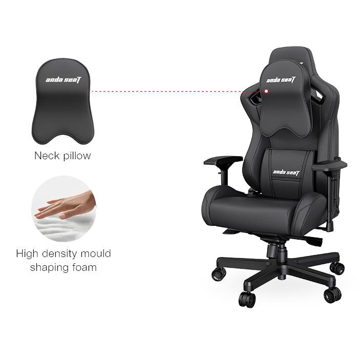 Anda Seat XL Kaiser Gaming Chair Neck Pillow - Ergonomic Support for Office, Home & Gaming - Maroon Color