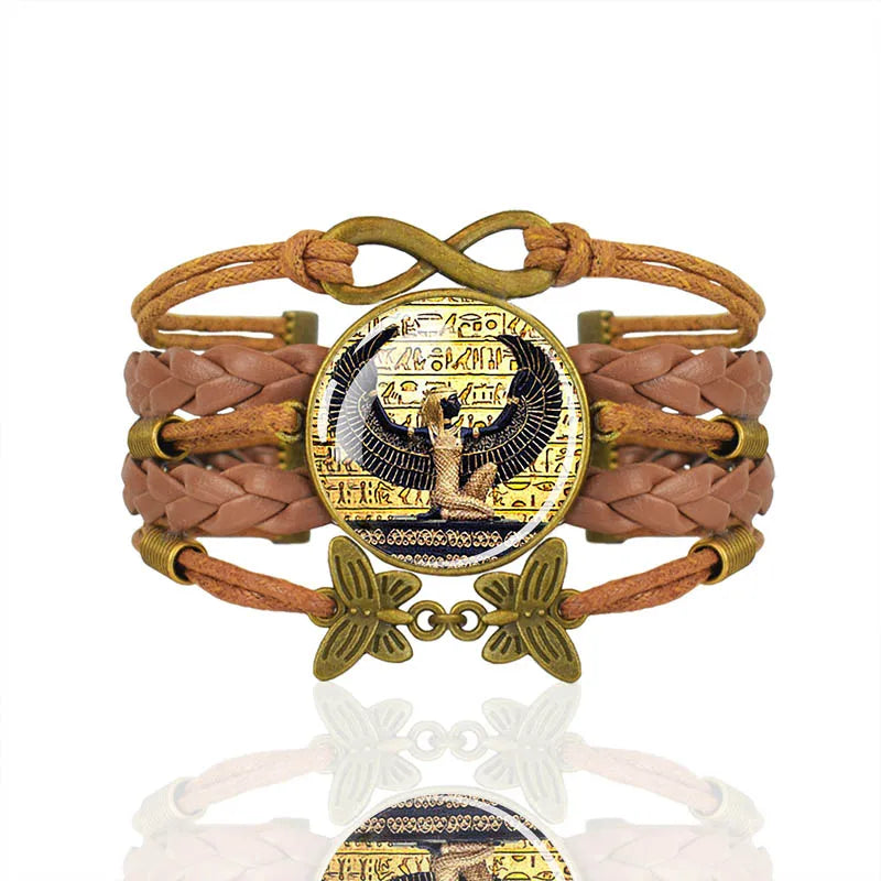 Egyptian Kingdom Bracelet - Handmade Ancient Egyptian Style Jewelry for Women | Perfect for Boho Fashion, Cultural Events & Gift Giving