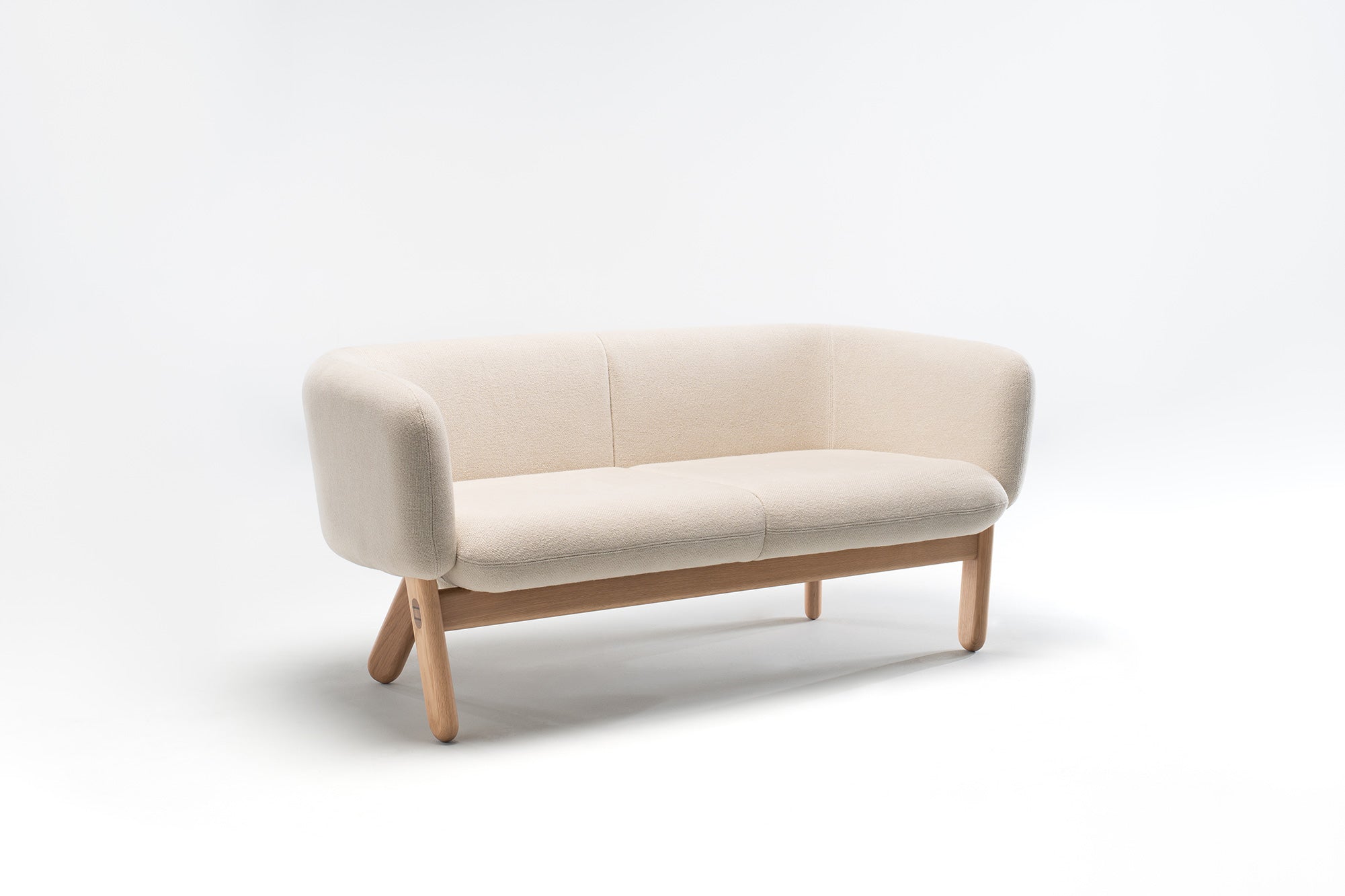 Modern Copal Sofa - Comfortable 3-Seater Fabric Couch for Living Room, Lounge & Office - Stylish Mid-Century Design with Soft Cushions - Perfect for Relaxing, Entertaining & Small Spaces
