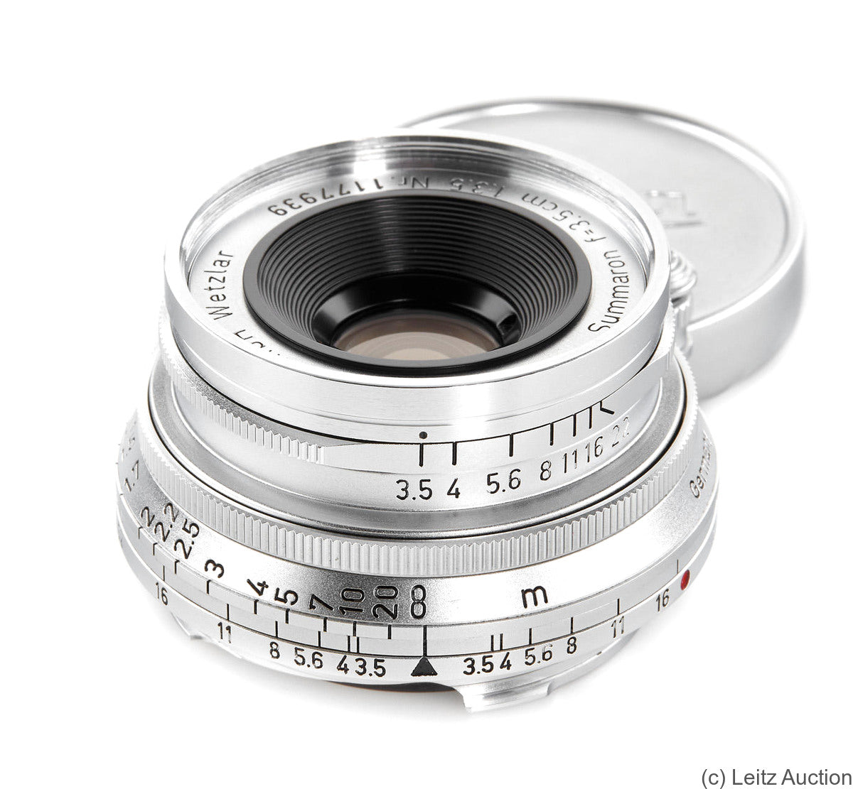 Vintage Leica Leitz Summaron M 35mm f/3.5 Silver Lens - Used for Classic Film Photography & Street Shooting