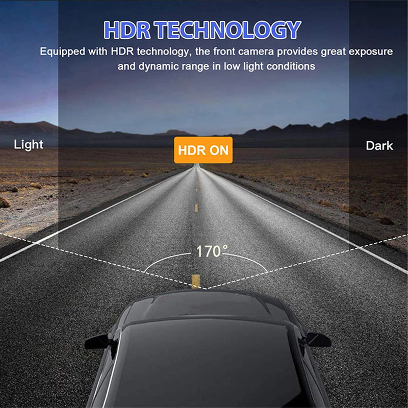 Mpow 4K Dash Cam for Cars - Ultra HD Video Recording, Night Vision, G-Sensor, Loop Recording - Perfect for Road Trips, Commuting, and Uber/Lyft Drivers