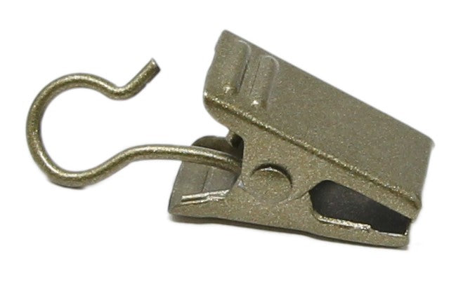 Stainless Steel Curtain Hooks with Clips - Heavy Duty Durable Hanging Hooks for Drapes, Sheers & Valances - Perfect for Home, Office & Hotel Window Decor